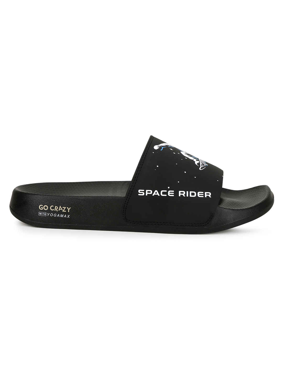 Campus Men's Space Rider Slides | Black | UK8