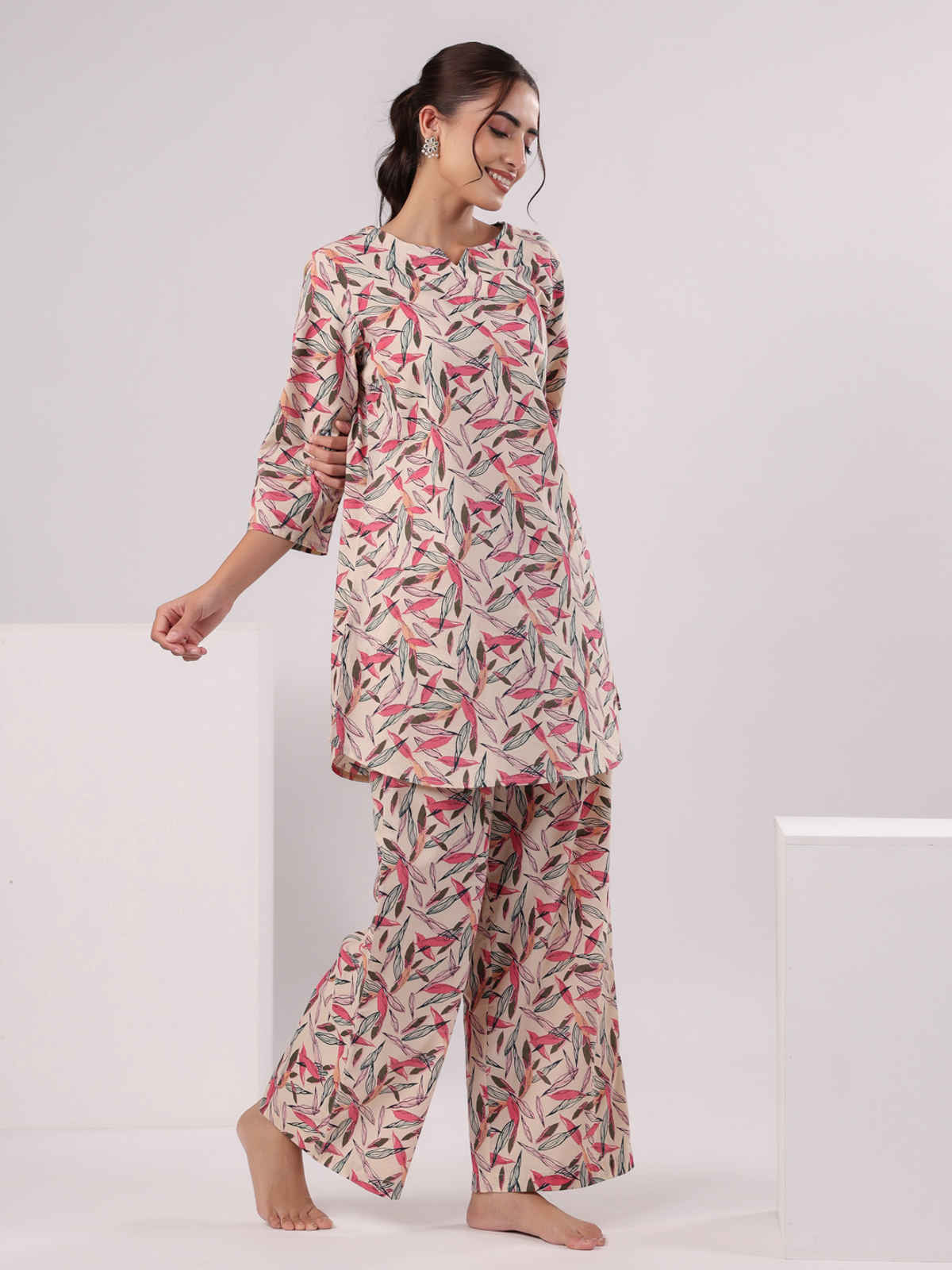 Sanskrutihomes Women Printed Colour Multicolor Night Suit SE-NSP-628 | S