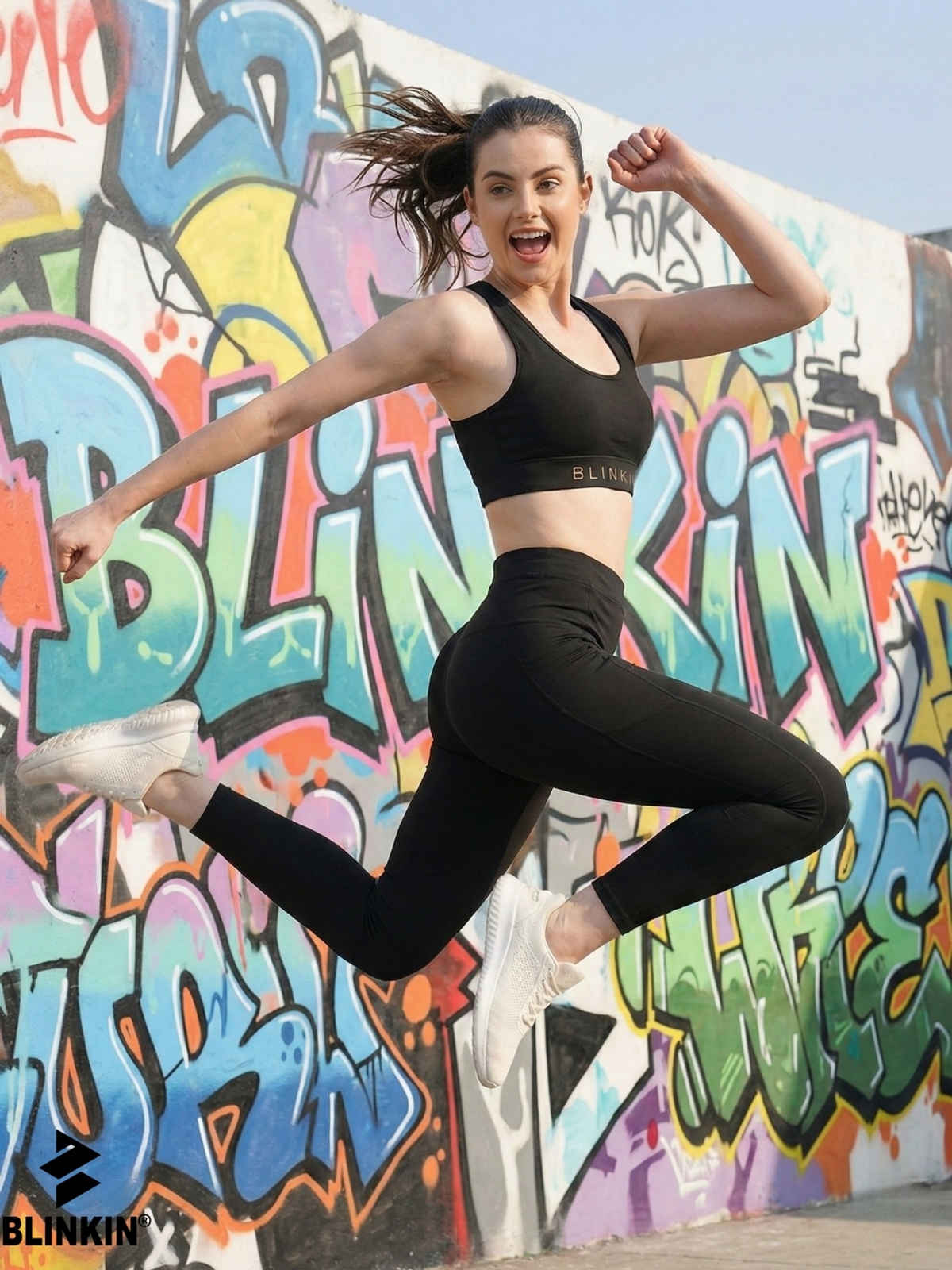 Blinkin Women's Gym Pants & Tights - Black | Workout | With Side Pockets | XXl