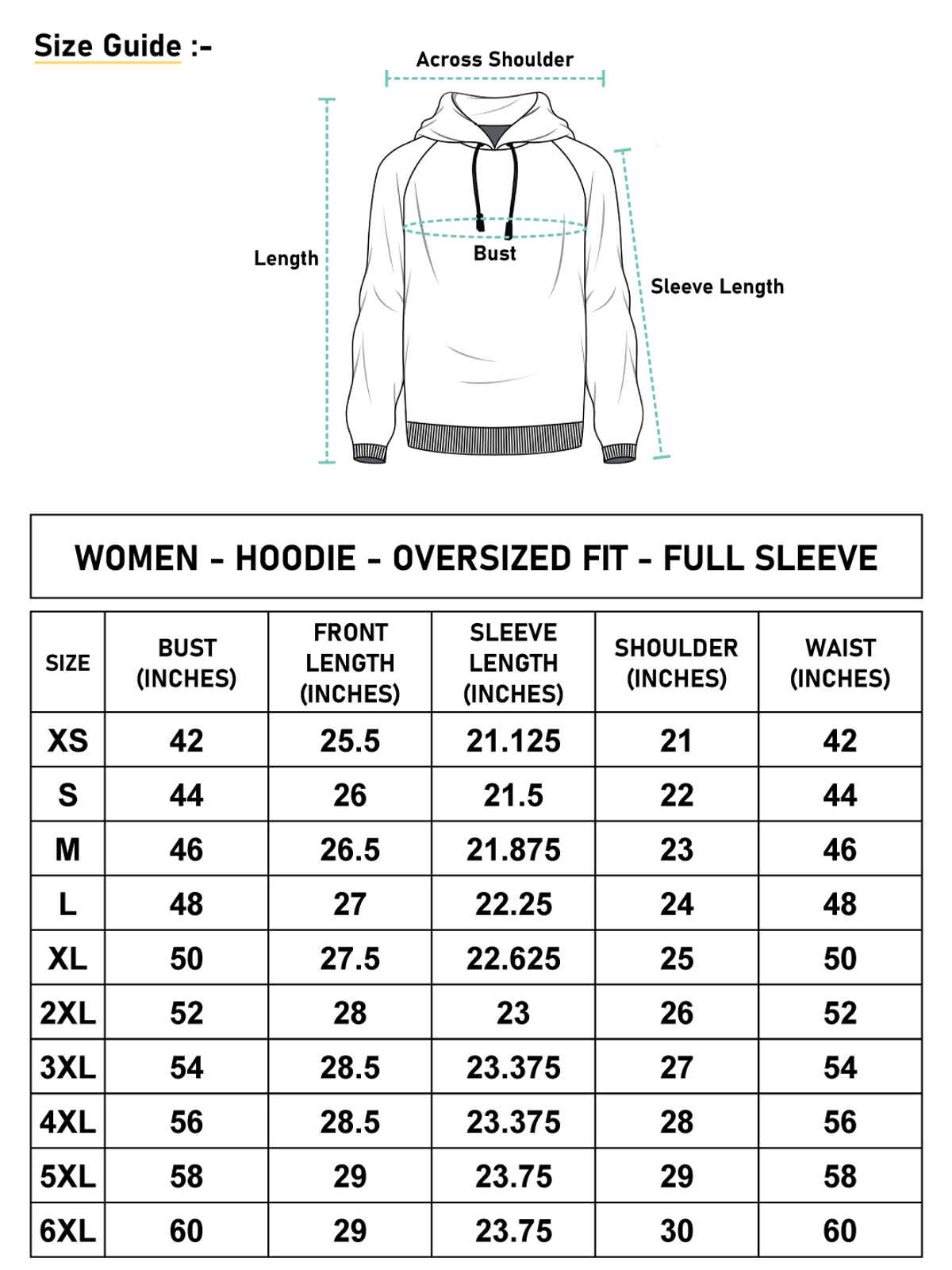 Bewakoof Women's | Beige - & Over Printed Oversized Hoodies | Orange - M