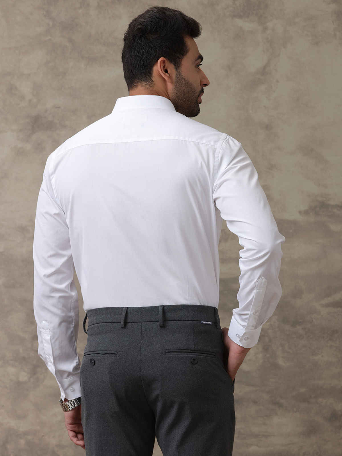 Ramraj Cotton Men's 100% Cotton Full Sleeve Shirt | White - 38