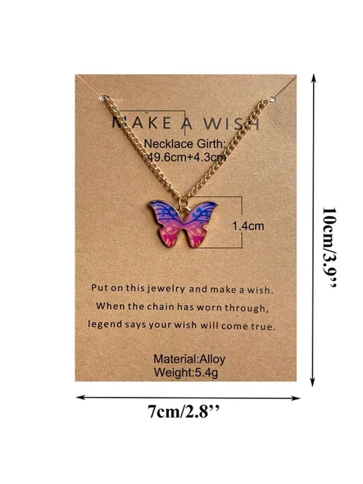 YouBella Jewellery 5 Pcs Stylish Butterfly Jewellery Necklace Set for Women & Girls (YBNK - 50616)