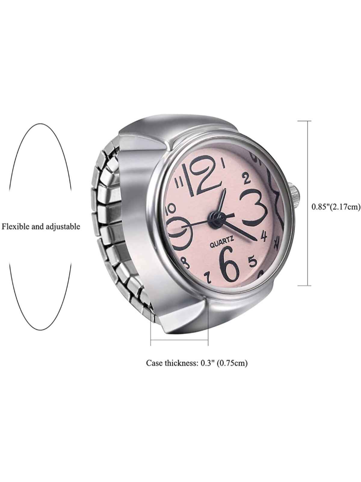 YouBella Finger Ring Watch Jewellery Alloy SilverPlated Ring for Unisex (YBRG - 20102)