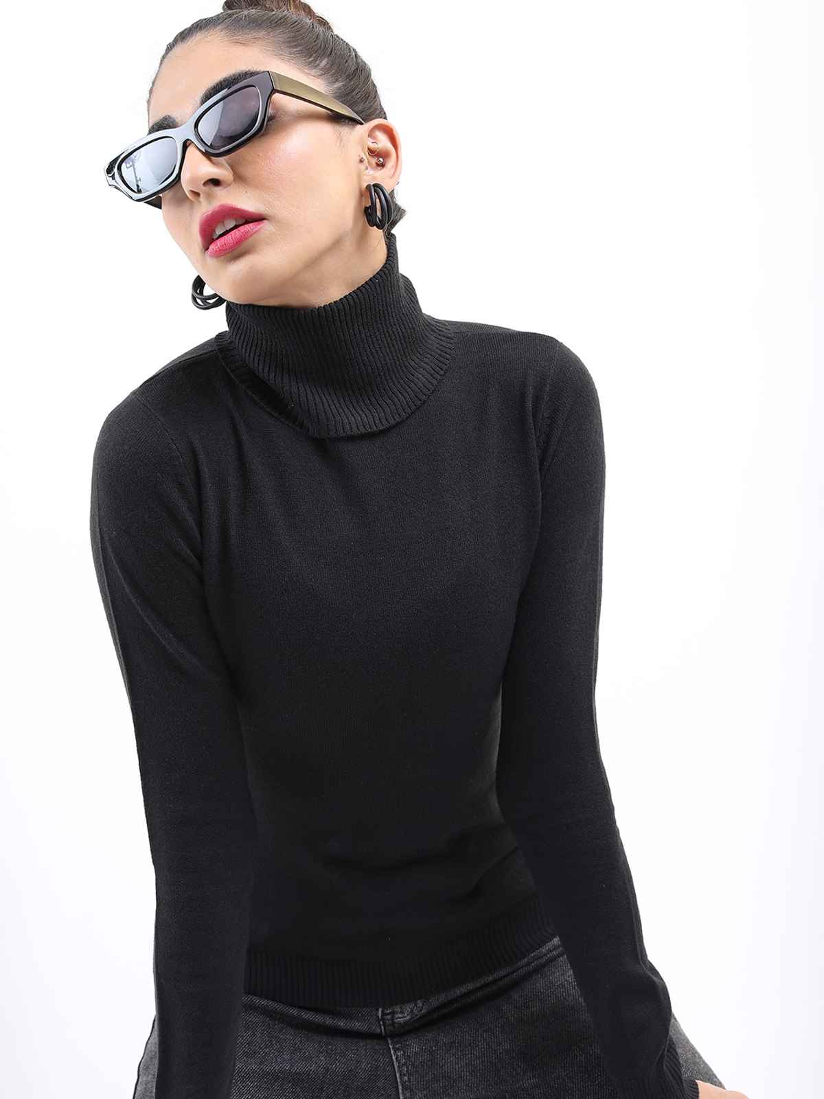 Ketch Women Acrylic Pullover | Black | M