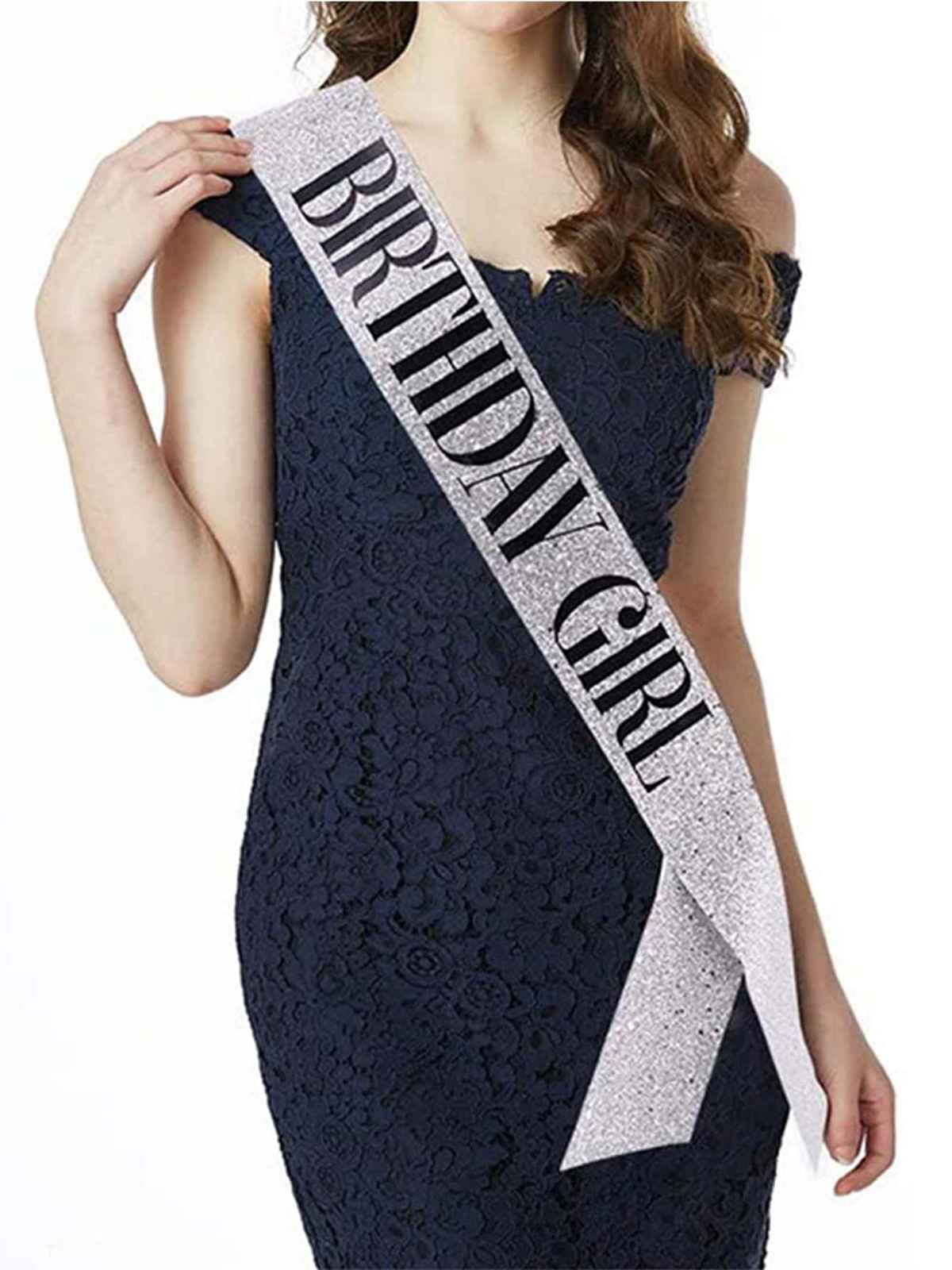 Youbella Stylish Birthday Sash & Crown - Birthday Gifts For Best Friend