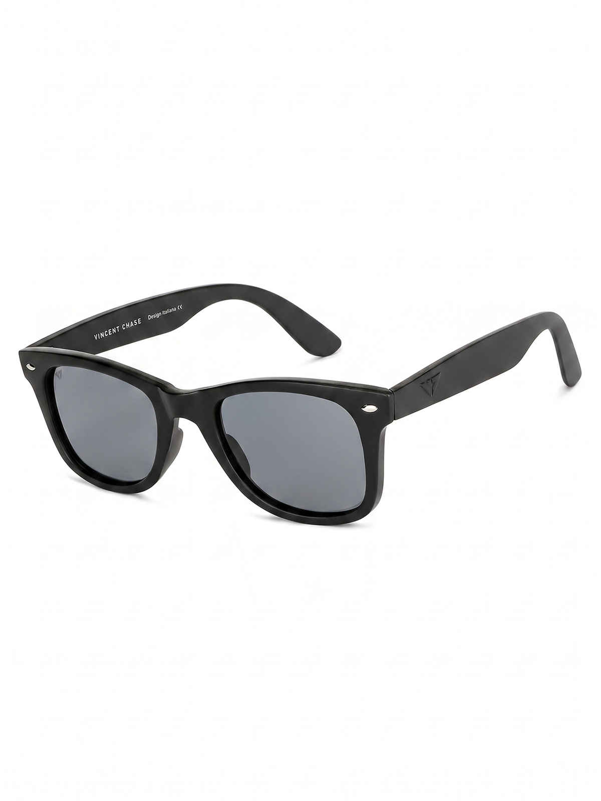 Vincent Chase By Lenskart Unisex Polycarbonate Wayfarer Sunglasses | Black - L