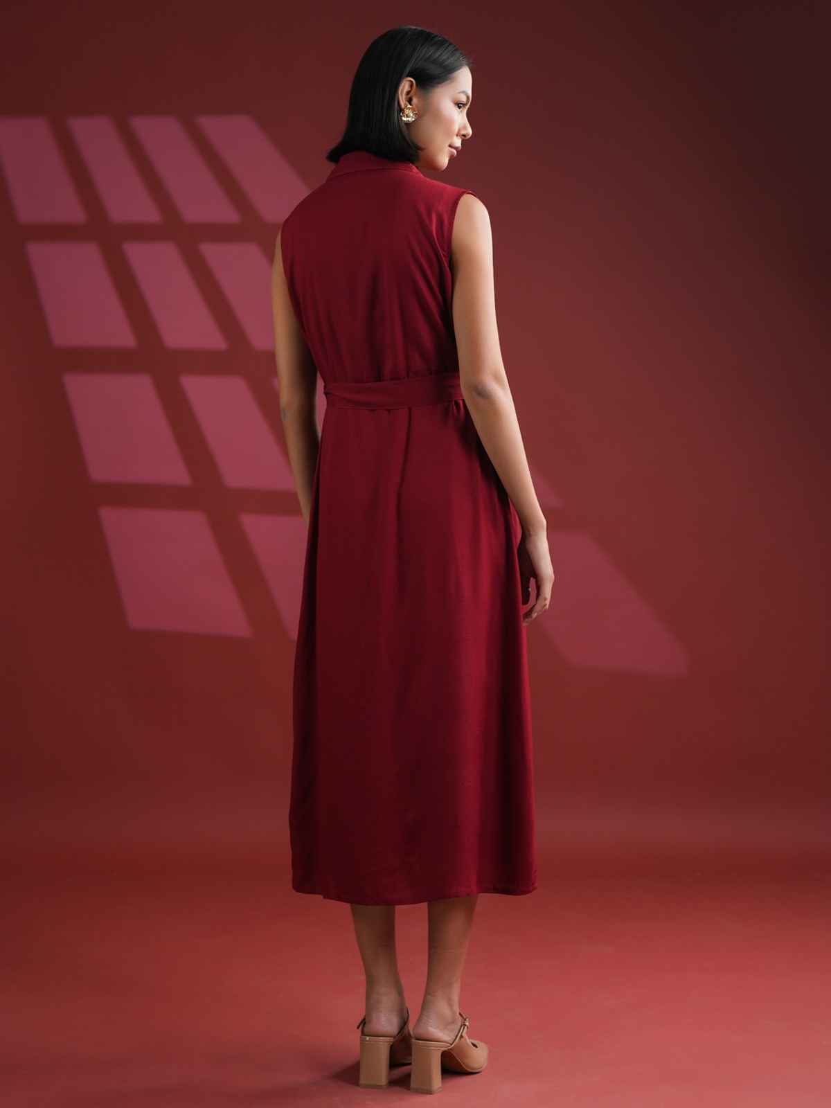 Sanskruti Homes Women Dress - Red | Solid Print | S