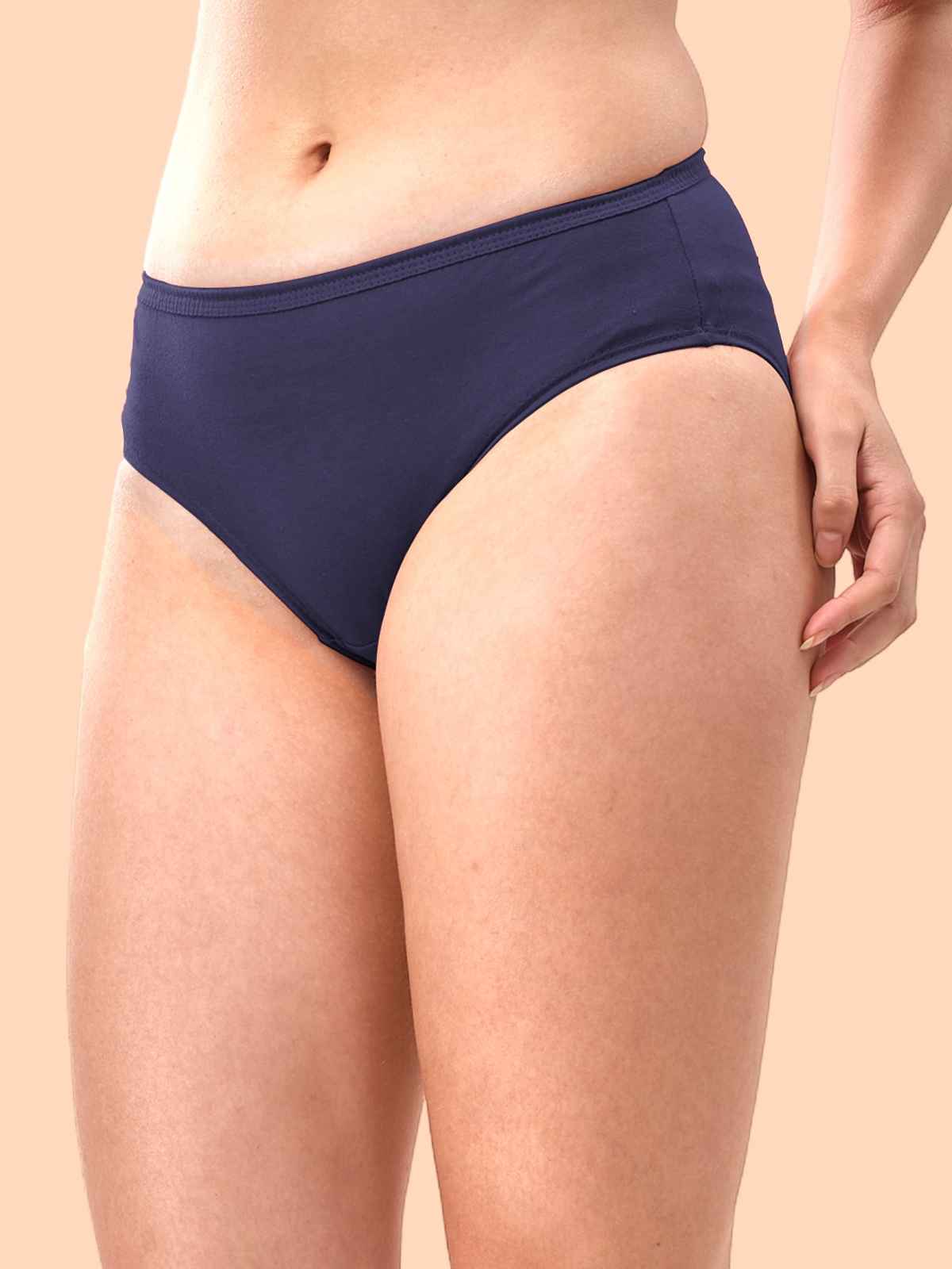 Lyra Women's Hipster Panty Solid | L (Colour May Vary)