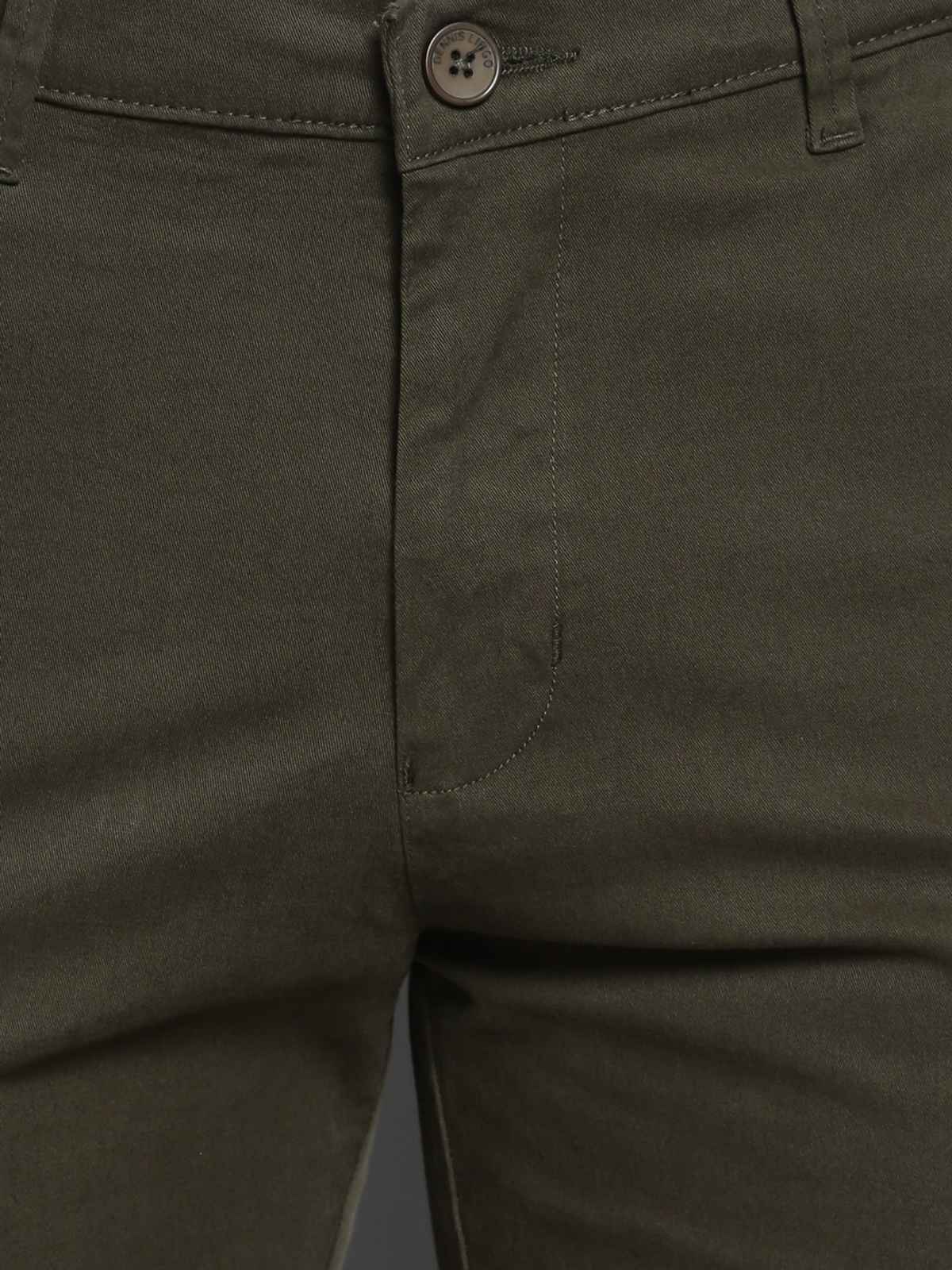 Dennis Lingo Men's Tapered Fit Cotton Cargos Trousers | Olive | 34