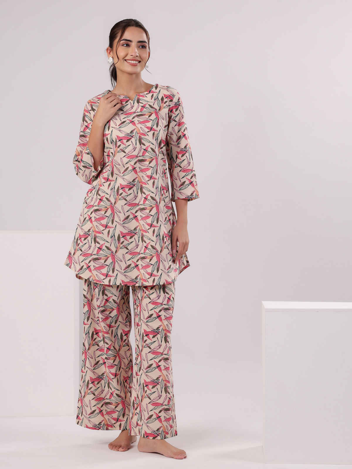 Sanskrutihomes Women Printed Colour Multicolor Night Suit SE-NSP-628 | S