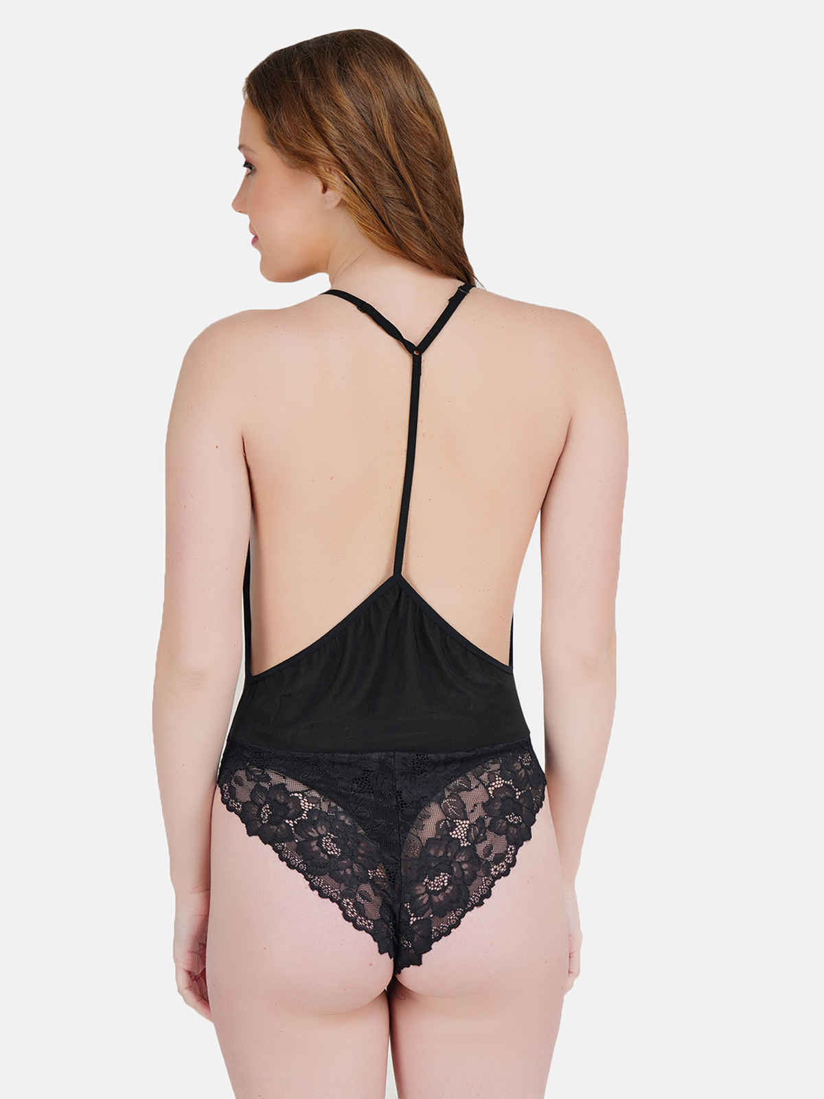 Dunberry London Women Lace Lingerie | Semi Sheer | Black -FS