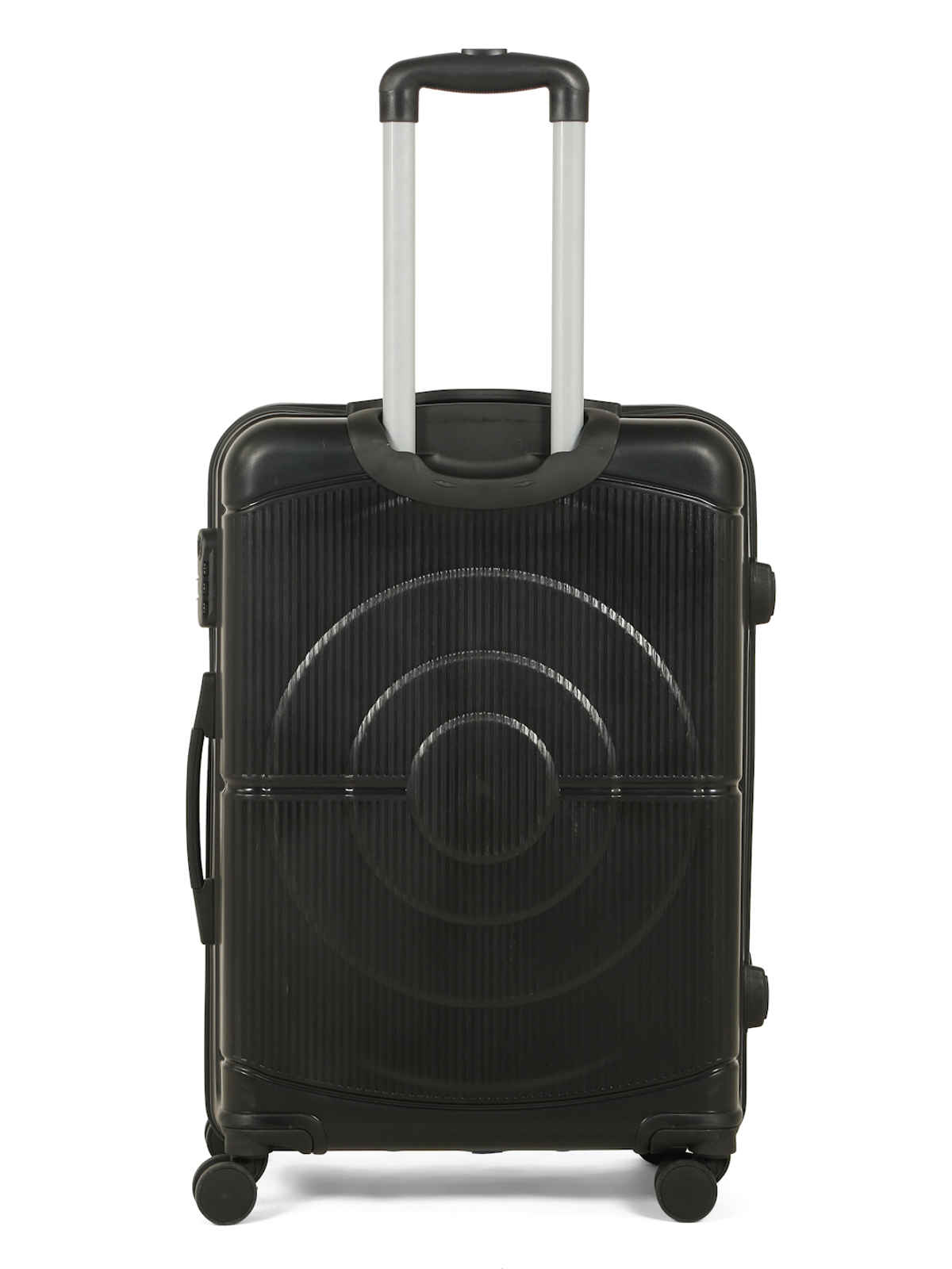 Teakwood Leather Trolley Bag | T TR DART ALFA B1 BL 02 | Black - Medium
