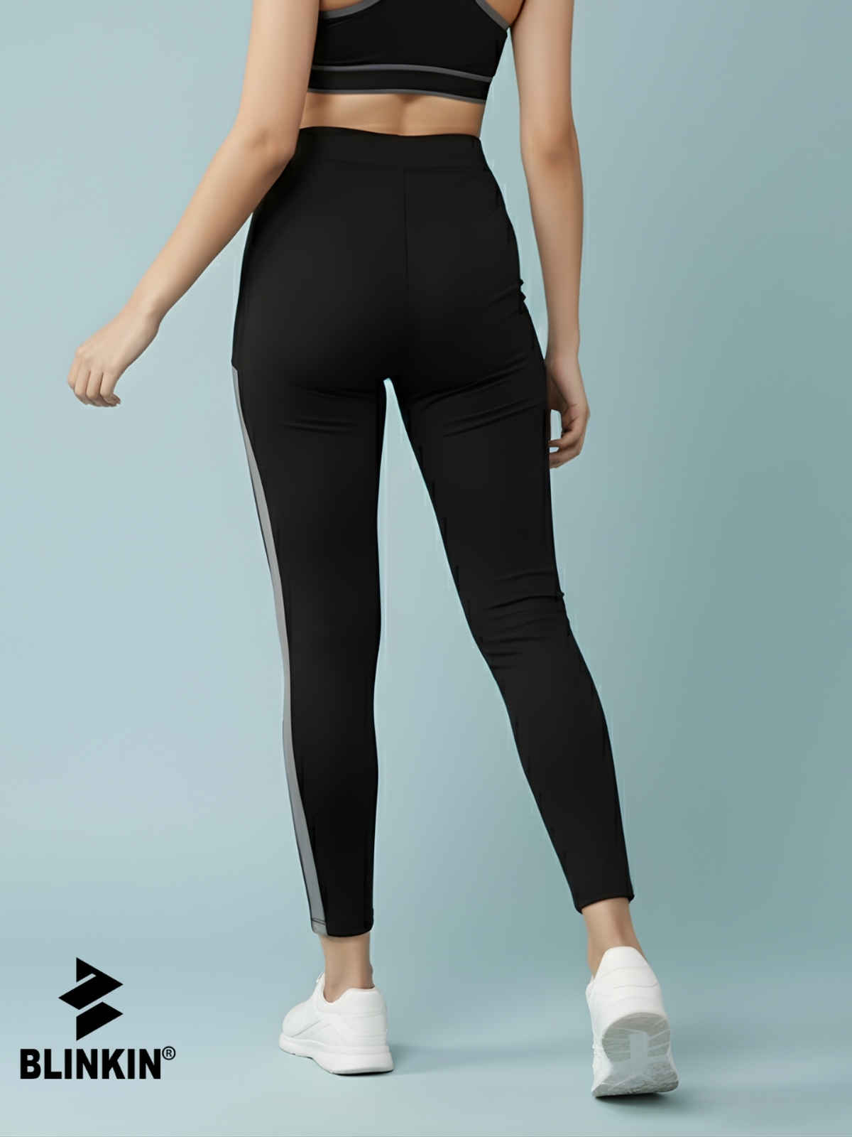 Blinkin Women's Gym Tights & Pants - Grey | Stretchable | XXl