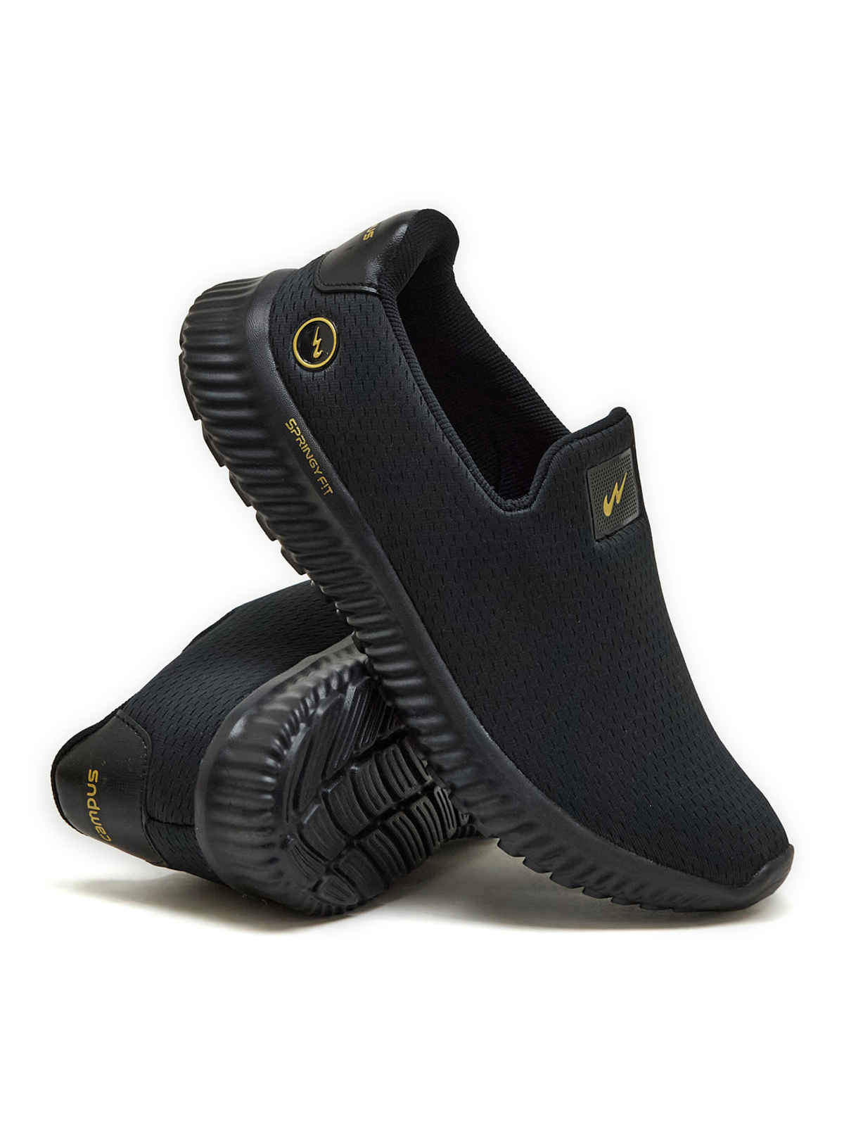 Campus Men's OXYFIT (N) Walking Shoes | Black - UK 6