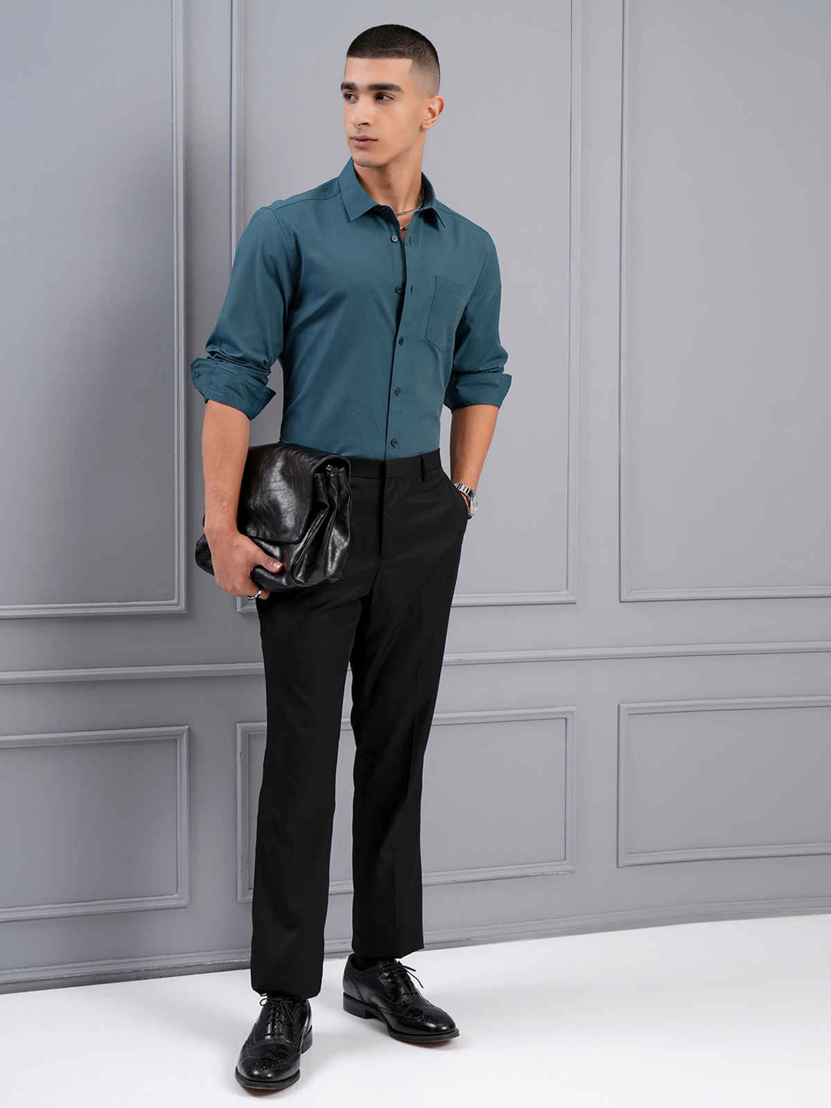 Highlander Men's Regular Fit Shirt | Teal - S