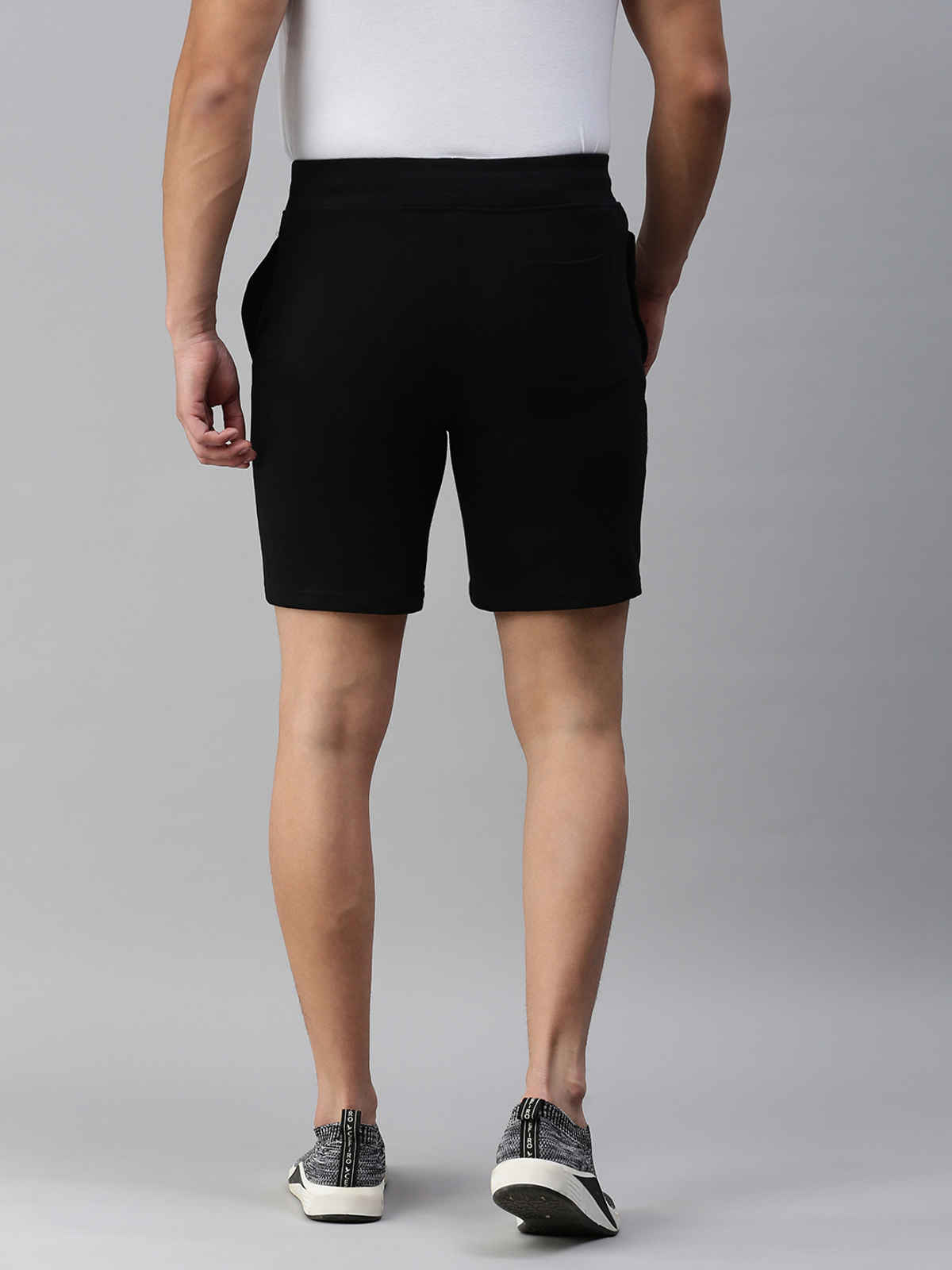 Onn French Terry Active Superior Cotton Shorts | Black - S