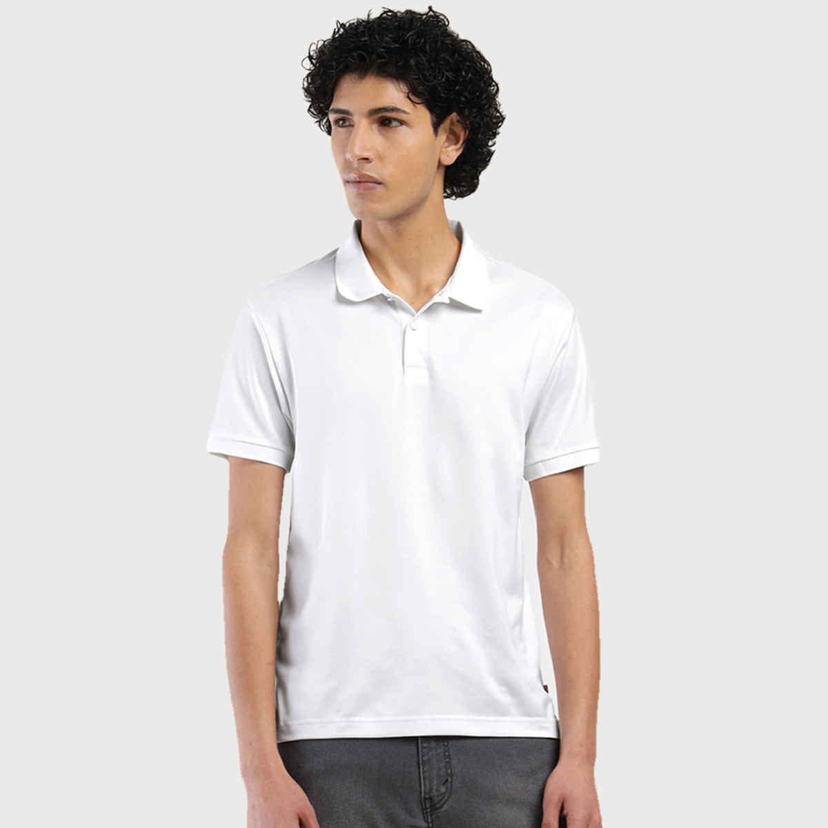 Levi's Men's 100% Polyester Polo T-shirt | White - S