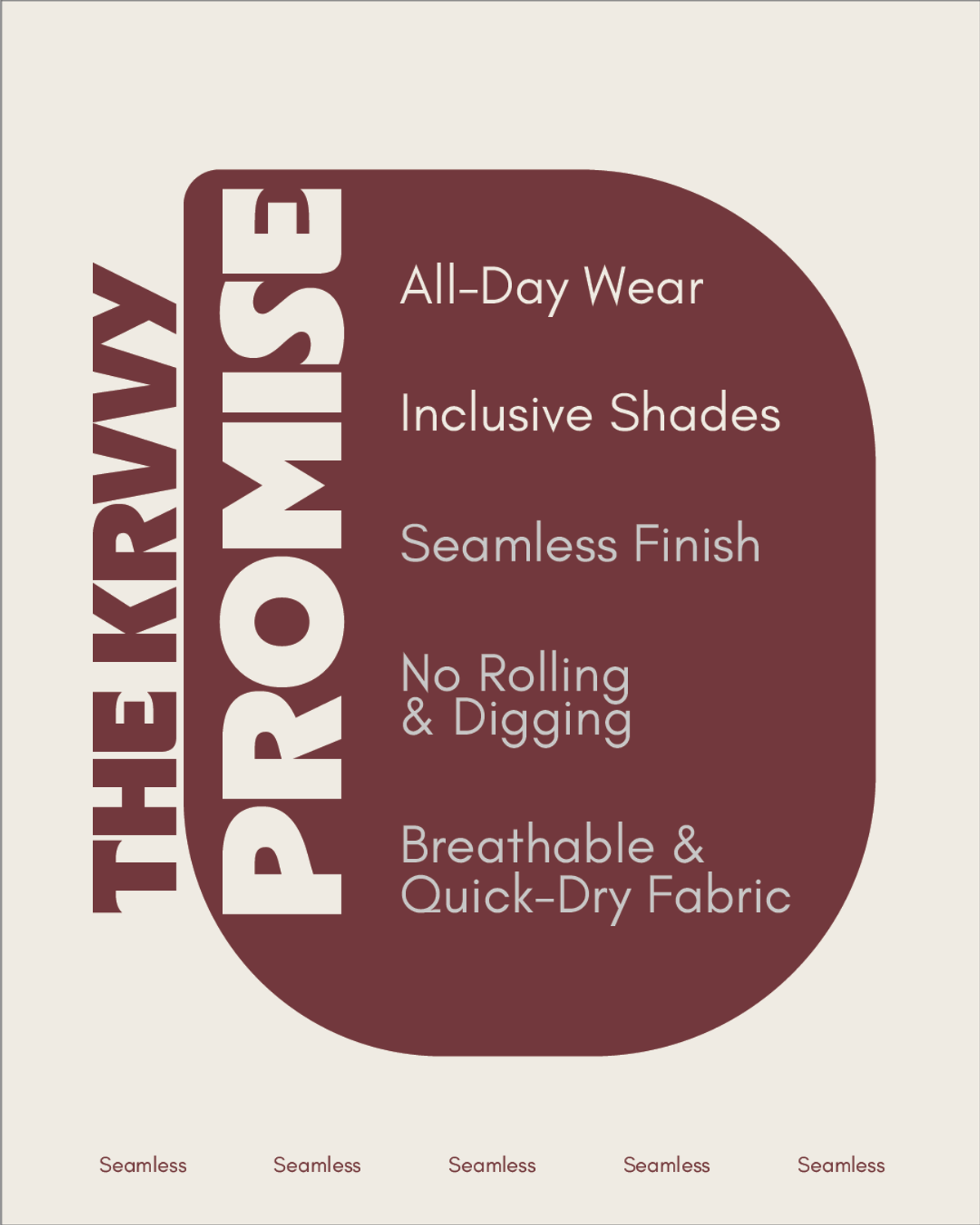 Krvvy Women's Seamless Hipster Panty | Invisible, No Elastic, Cotton Crotch & Stretch Fabric - 5XL