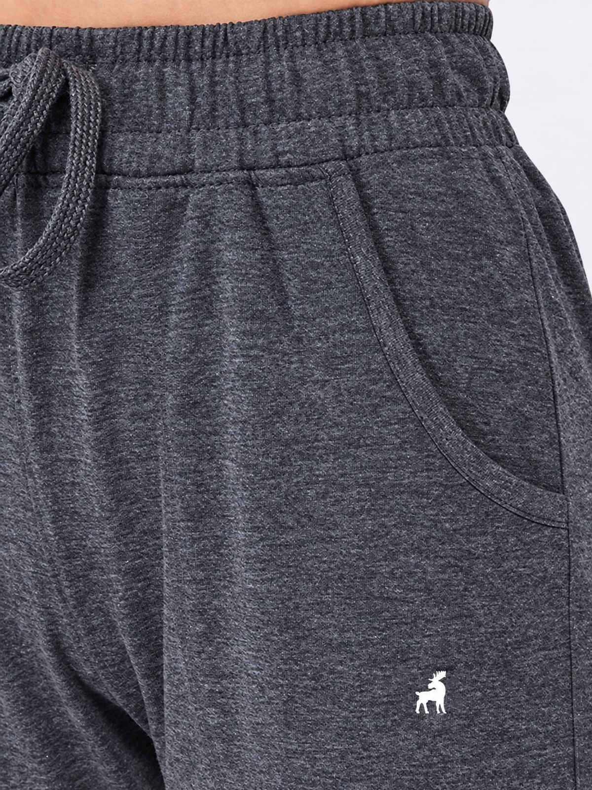 Modeve Women's Regular Fit Track Pants | Anthra - 2XL