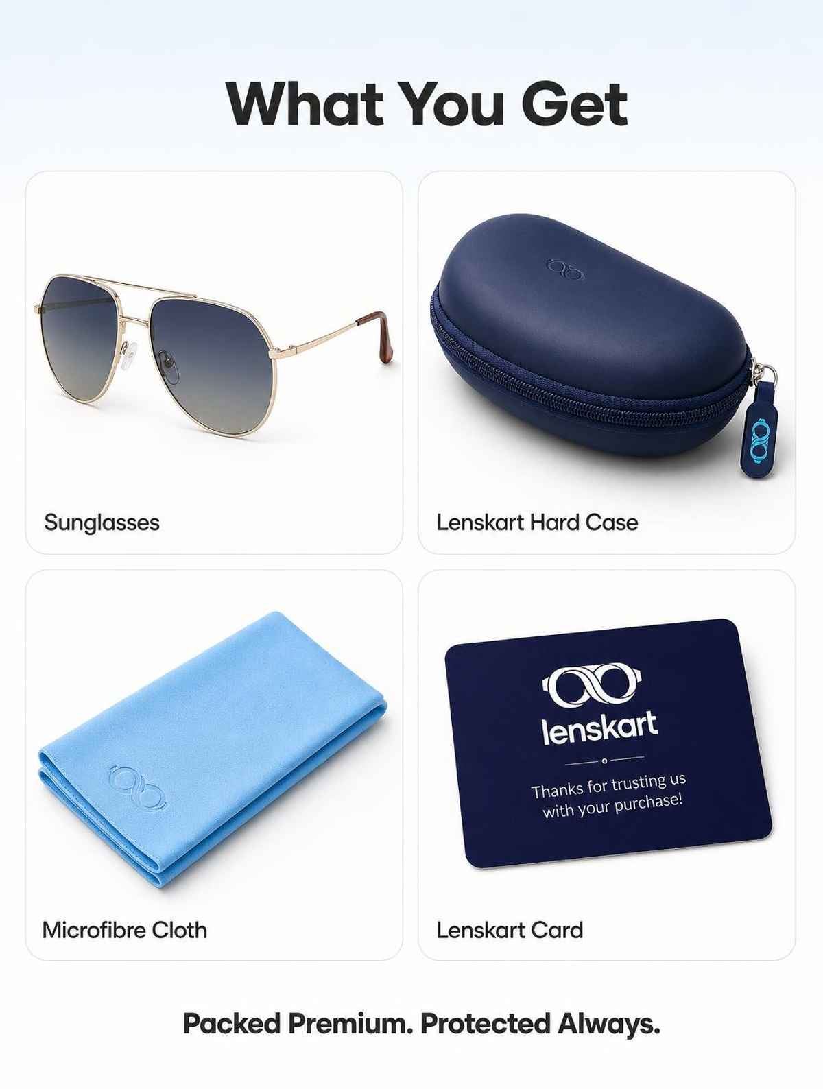 Vincent Chase By Lenskart Unisex Solid Metal Aviator Sunglasses | Black and Gold - L