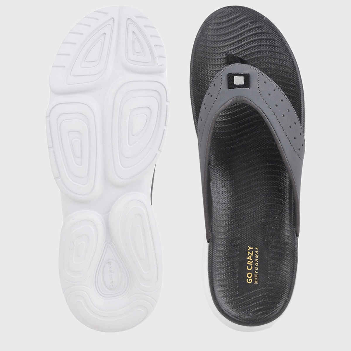 Campus Men's Flip Flops | SL-405A | Grey - UK 10
