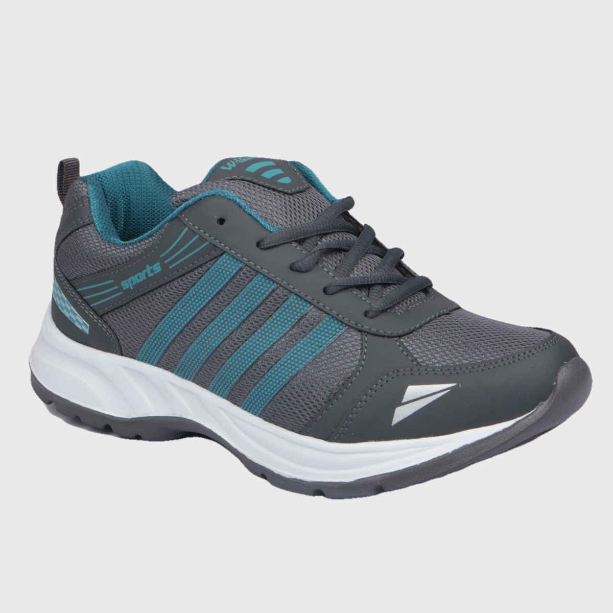 Asian Wndr-13 Men Sports Shoes Grey-Firozi (Size-7)