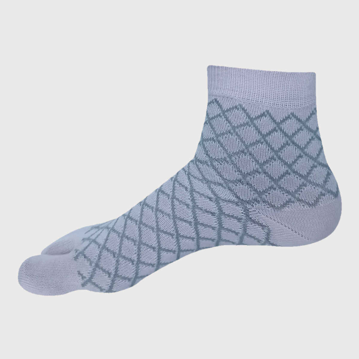 Allen Solly Women's Cotton Quarter Length Diamond Design Socks - Sky Blue, Sea Green, Baby Pink
