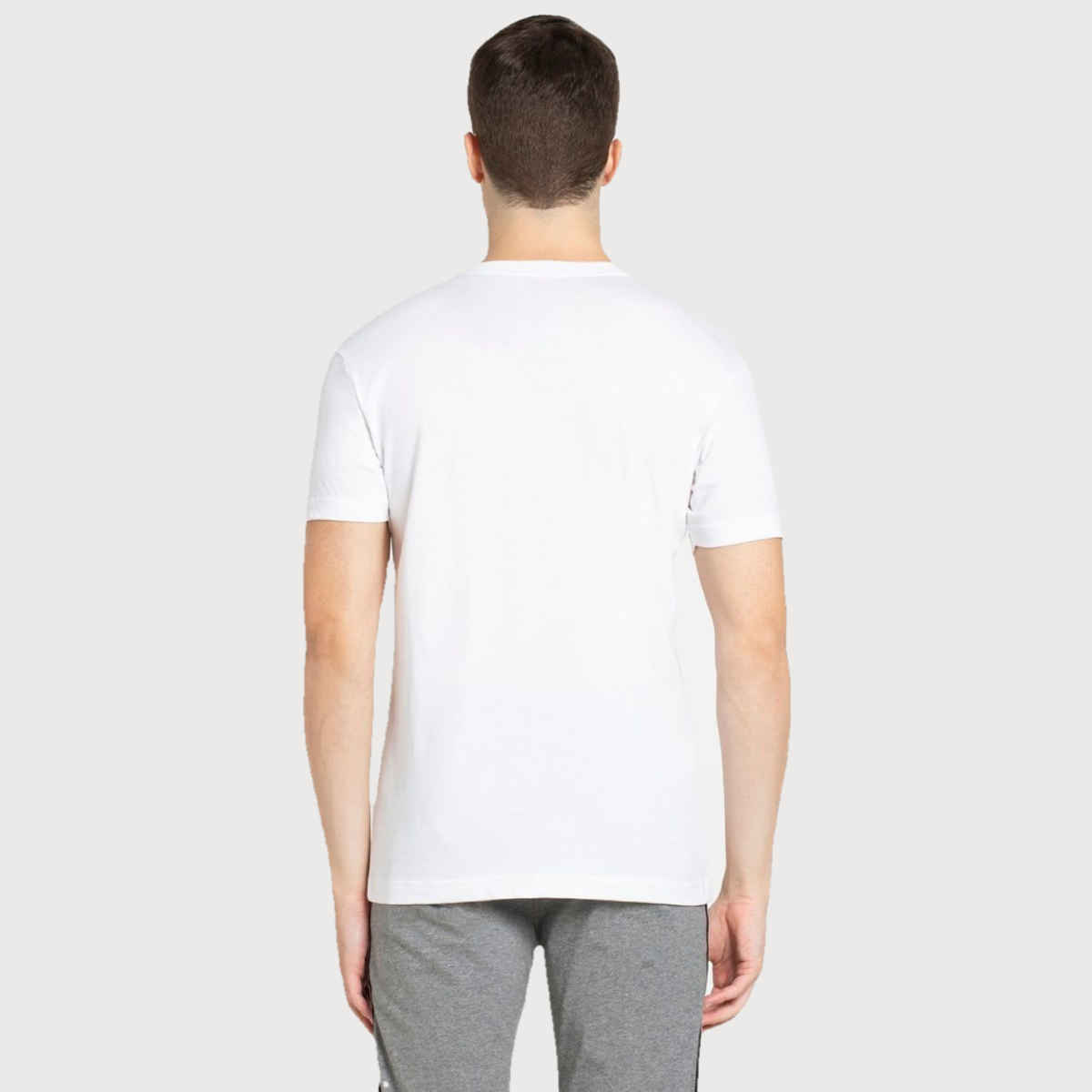 Jockey Men Cotton Rich V Neck Half Sleeve T-shirt | White - XL