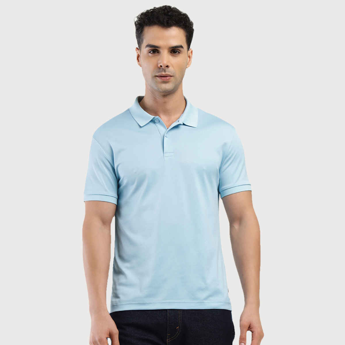 Levi's Men's 100% Polyester Polo T-shirt | Sky Blue - M