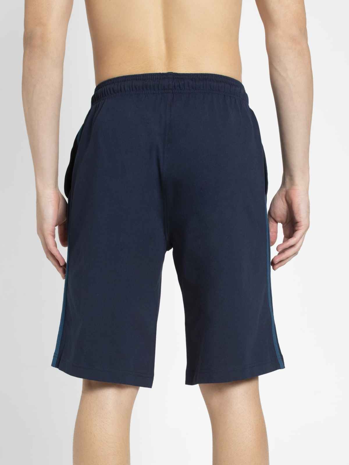 Jockey 9426 Men's Super Combed Cotton Rich Regular Fit Solid Shorts|Pockets | Multicolor-L