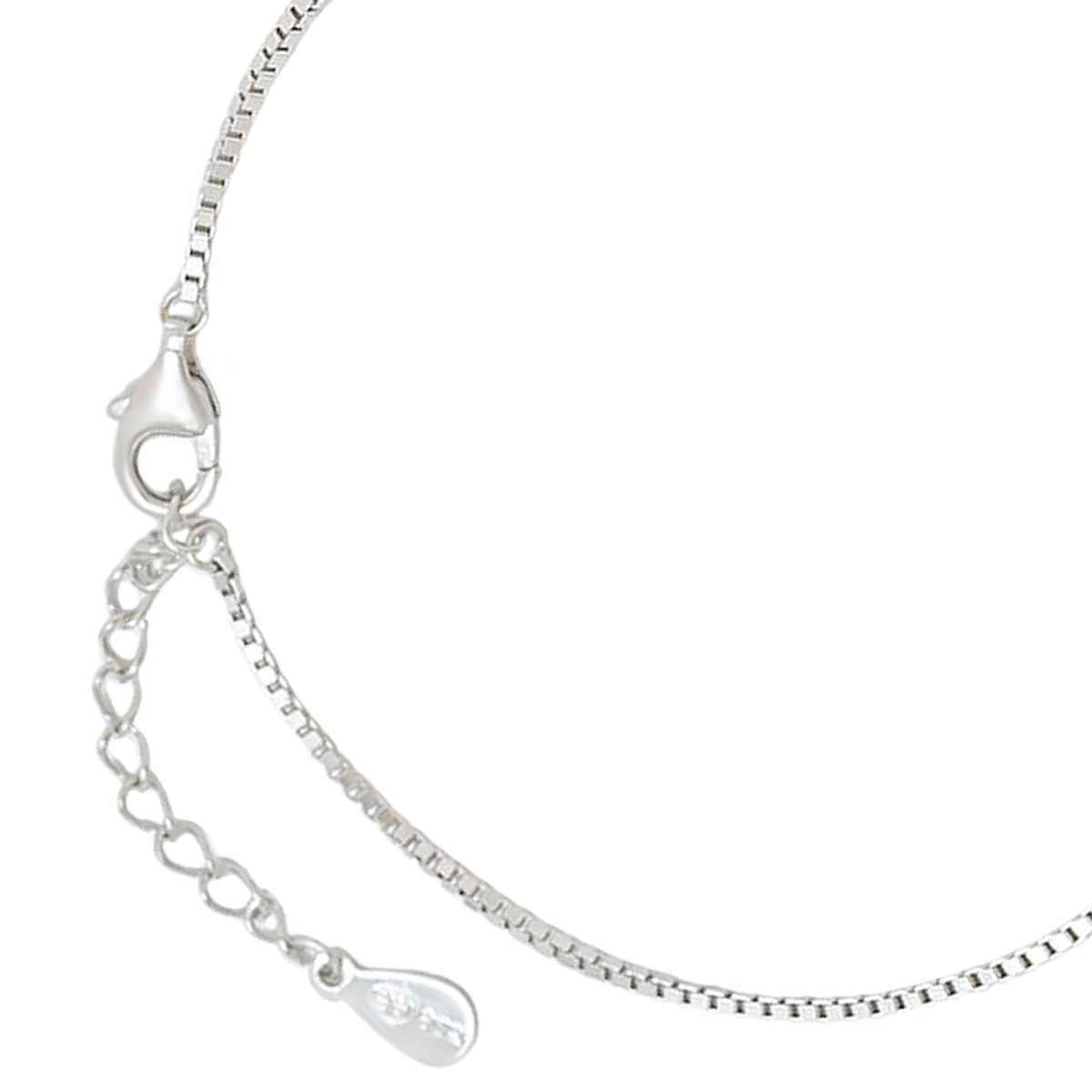 Zavya Infinity Evil Eye 925 Sterling Silver Bracelet | Rhodium Plated Adjustable Design | BR-80075