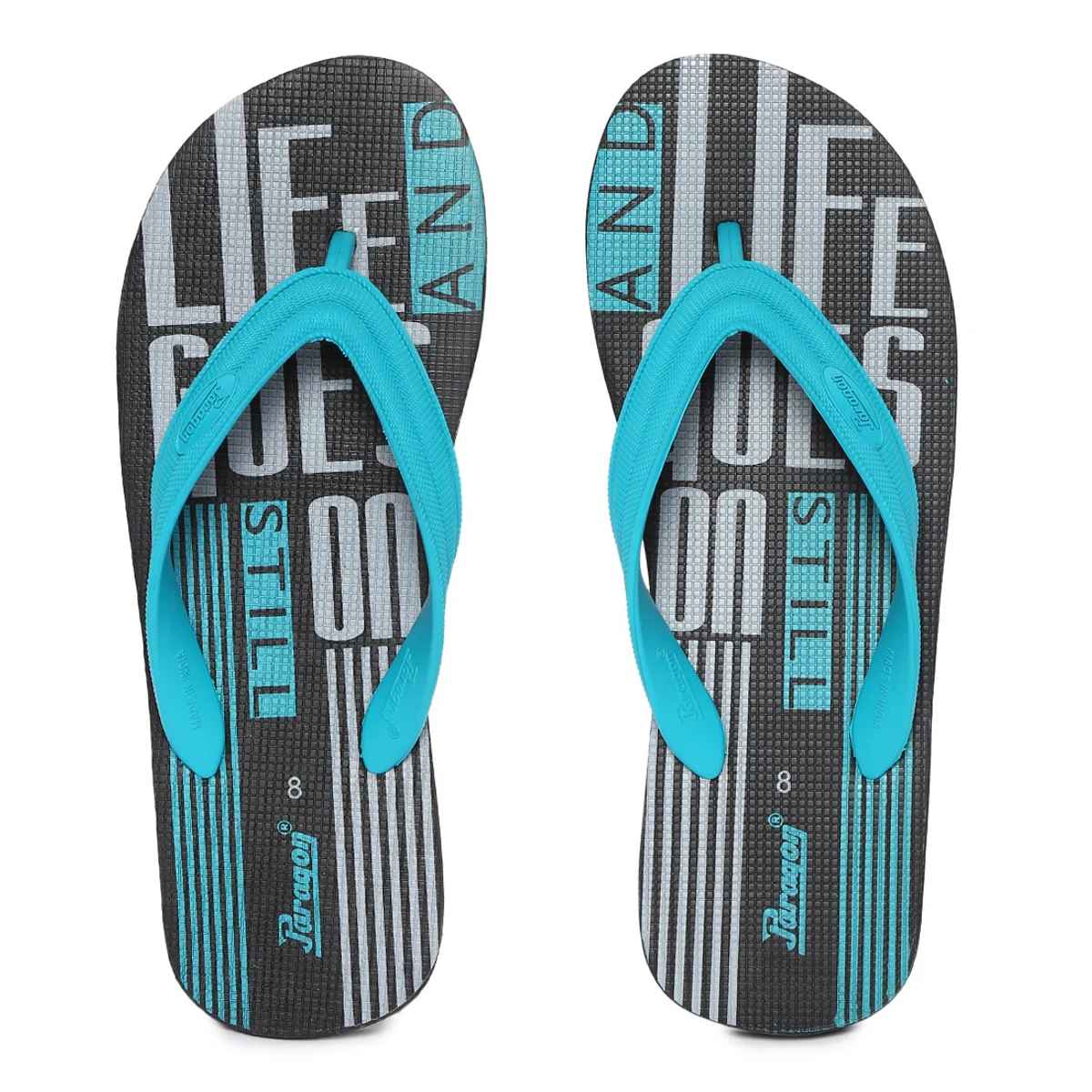Paragon Men's Turquoise Hwk Slippers HWK3704G UK 6