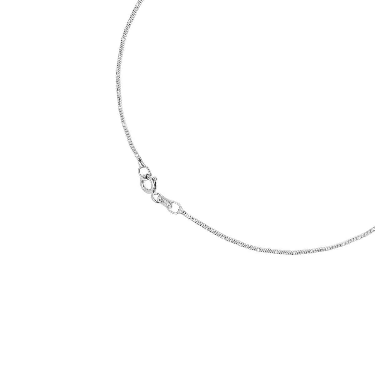Zavya Sleek Minimal Chain 925 Sterling Silver Anklets for Women | Rhodium Plated Pair | ANK-60020