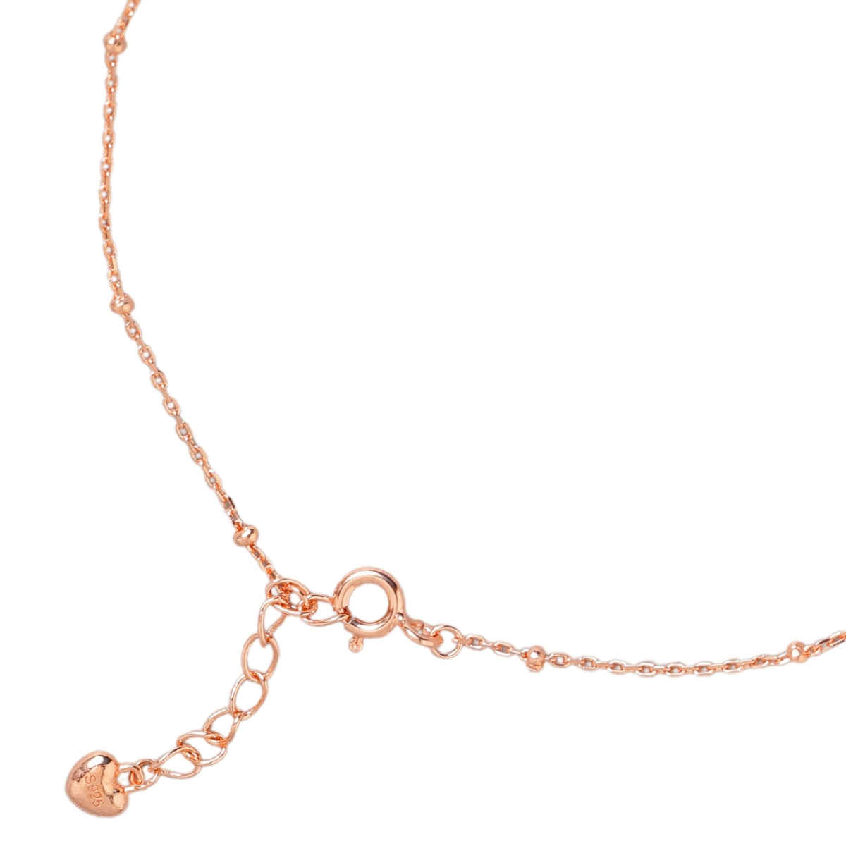 Zavya Star Rose Gold Plated 925 Sterling Silver Chain Anklet