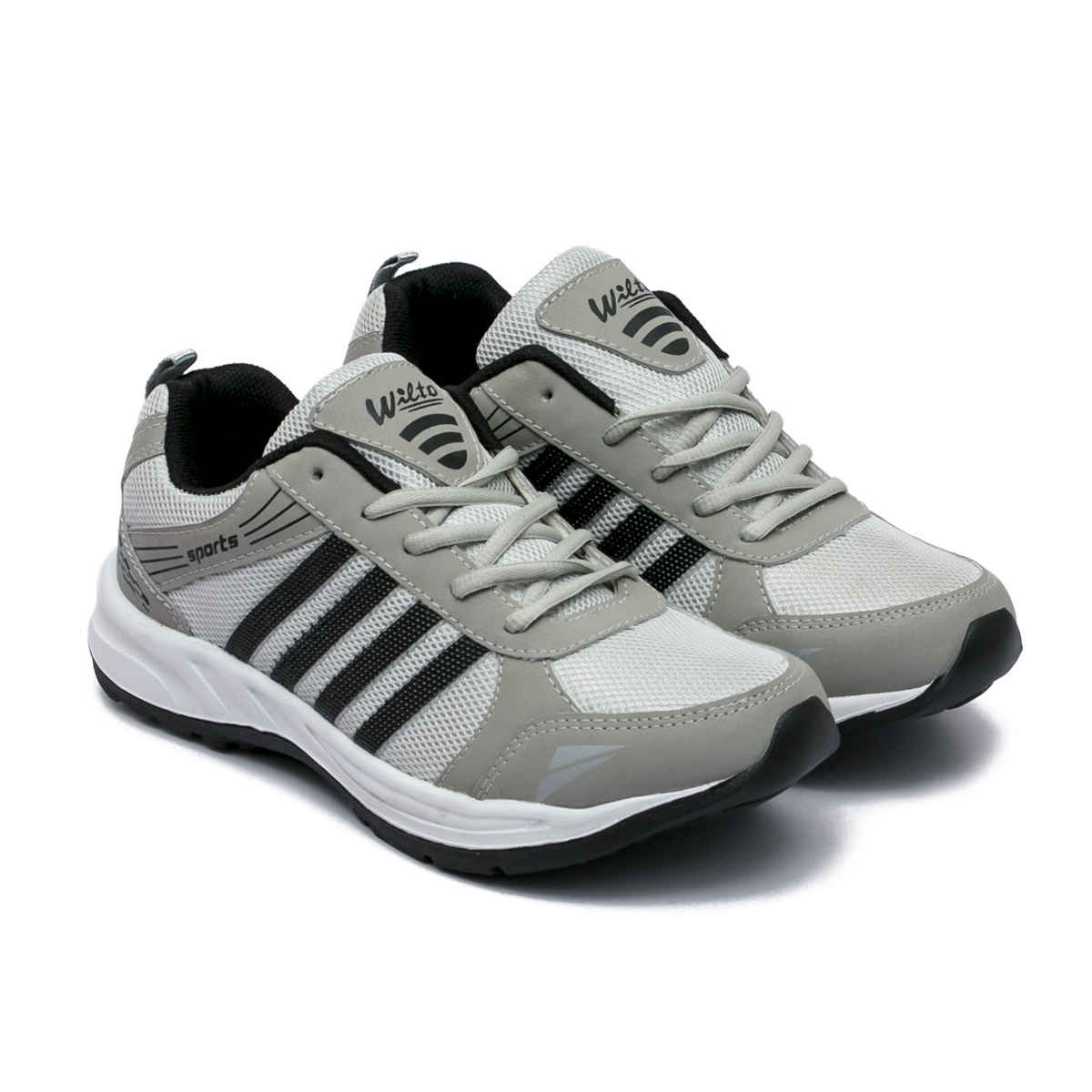 Asian Wndr-13 Men Sports Shoes Grey-Black (Size-8)