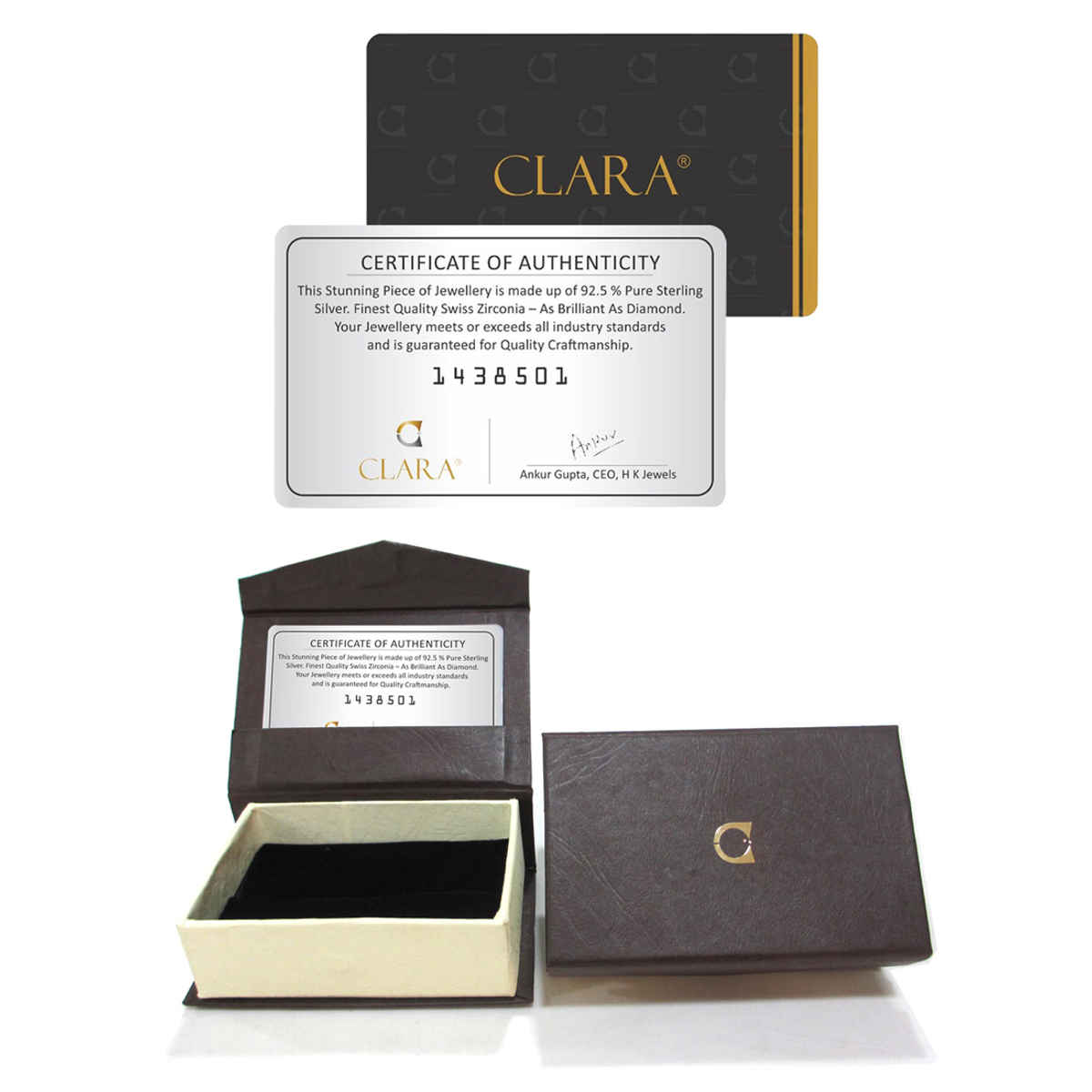 Clara 925 Sterling Silver Pink Solitaire Pendant Chain Necklace | Rhodium Plated | Swiss Zirconia