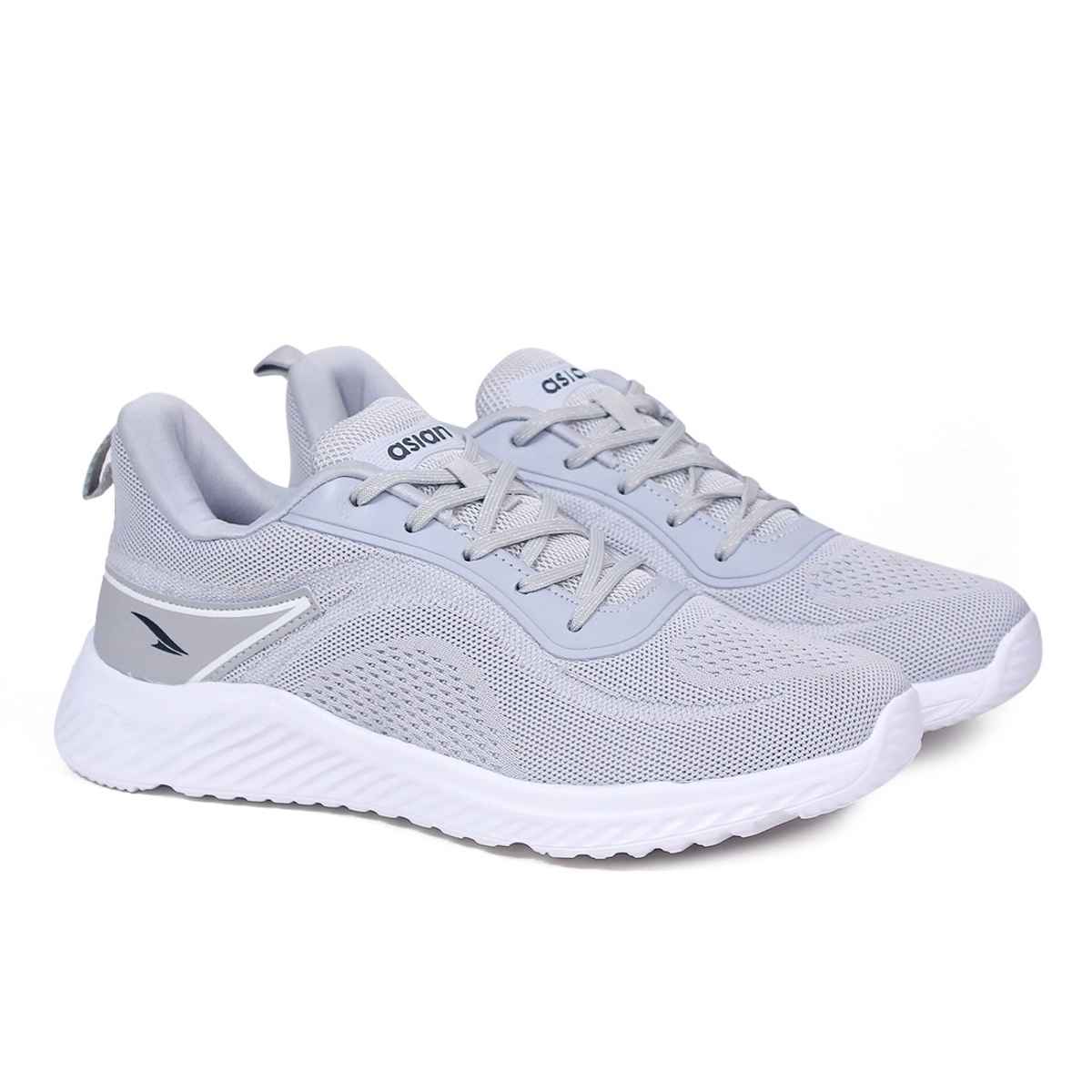 Asian Delta-20 Men Sports Shoes Light Grey (Size-9)