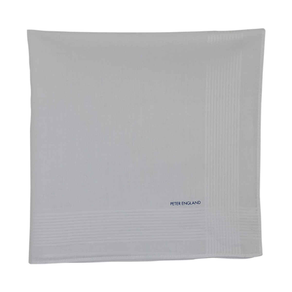 Peter England Men's White Hankderchief