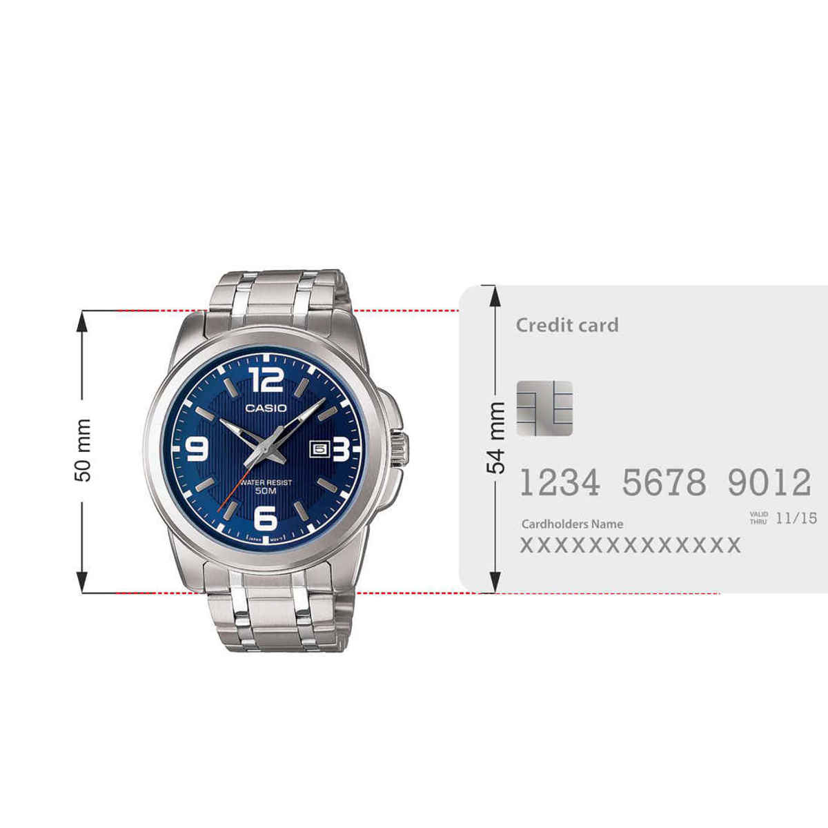 Casio Men's Analog Watch | MTP-1314D-2AVDF | Blue