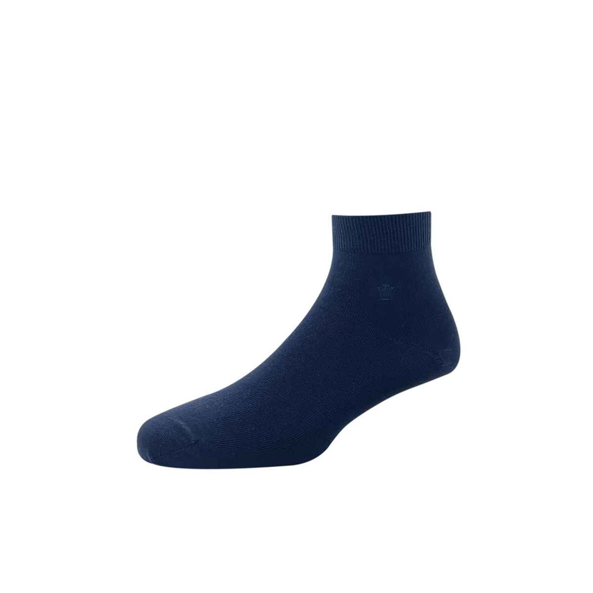 Louis Philippe Men's Solid Cotton and Elastane Socks | Black - Free Size