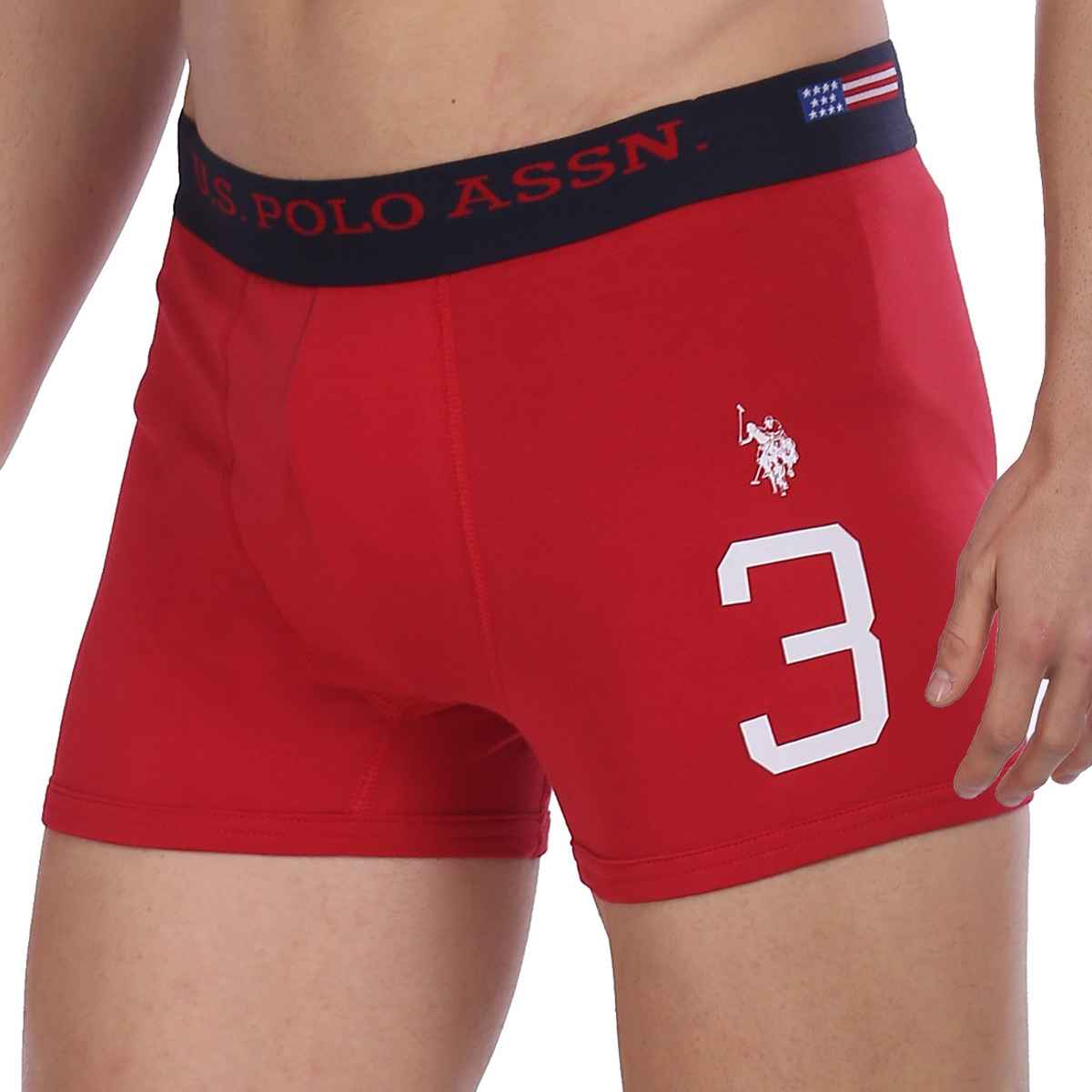 U.S. Polo Assn. | Underwear Pack of 2 | XL | Trunks | I015 | Grey and Red