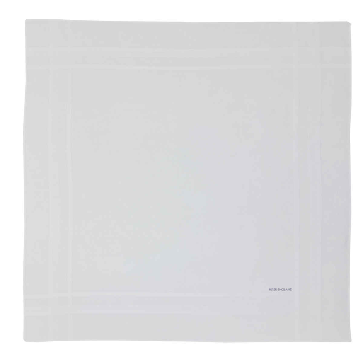 Peter England Men's Cotton White Handkerchief | White