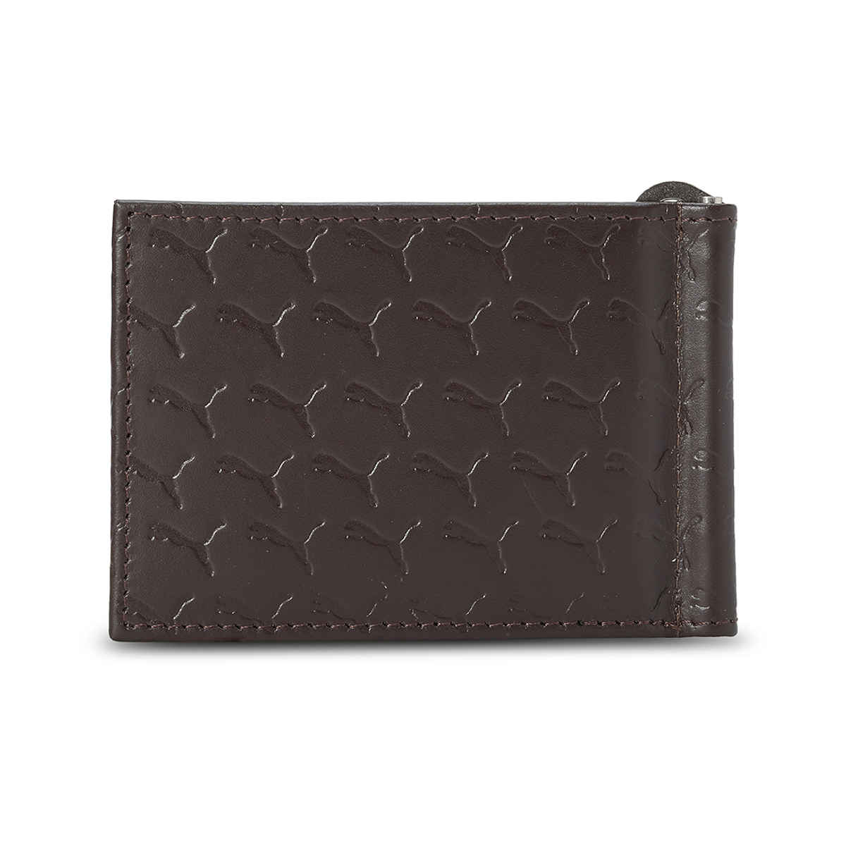 Puma Wallet Genuine Leather Unisex - Brown