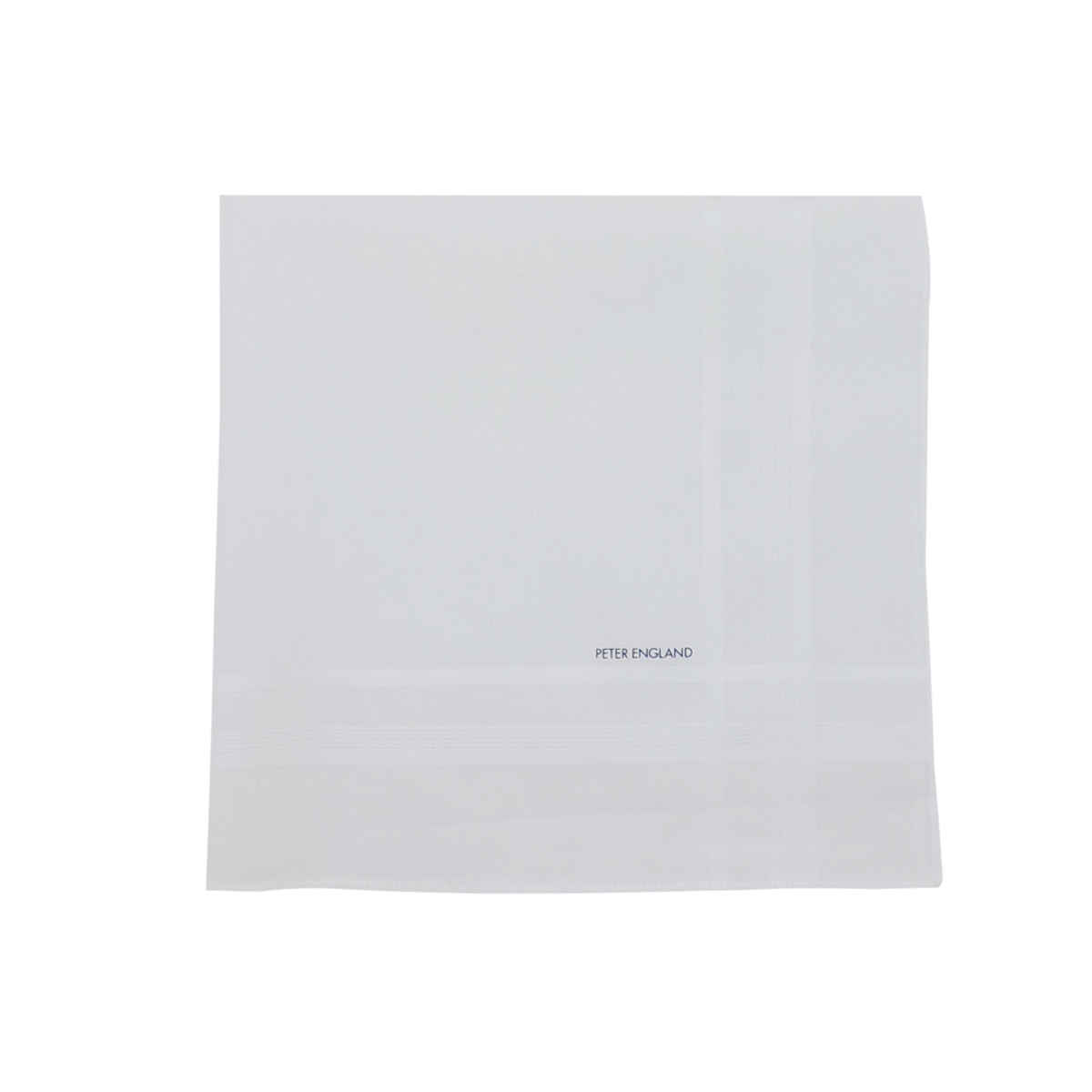Peter England Men's Cotton White Handkerchief | White