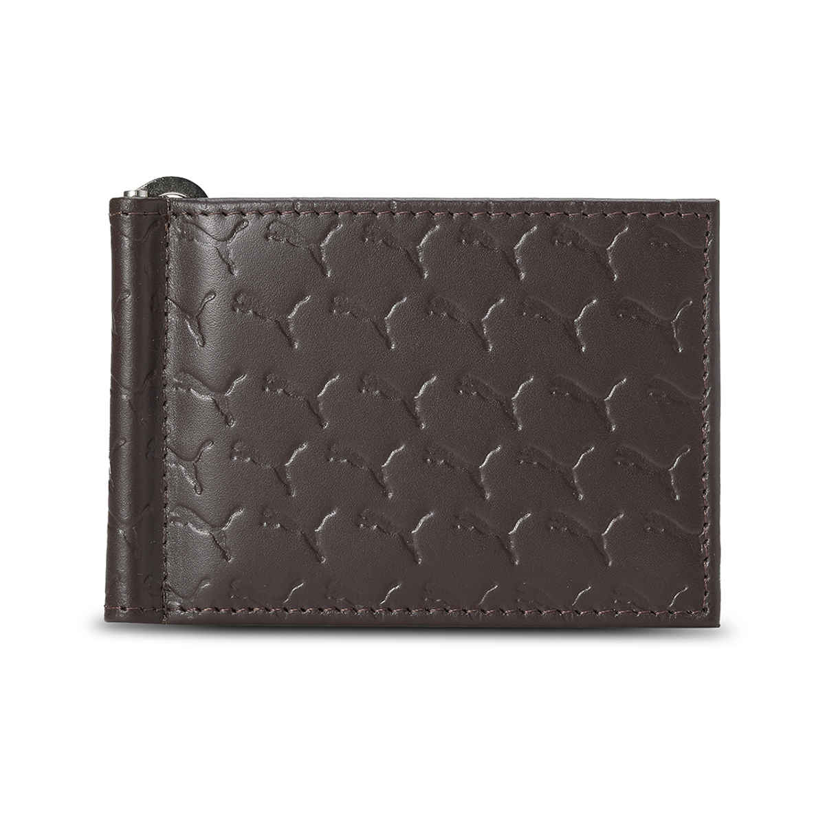 Puma Wallet Genuine Leather Unisex - Brown
