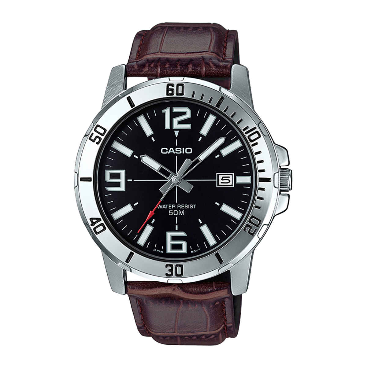Casio Men's Enticer Analog Black Dial Watch | MTP-VD01L-1BVUDF (A1370)