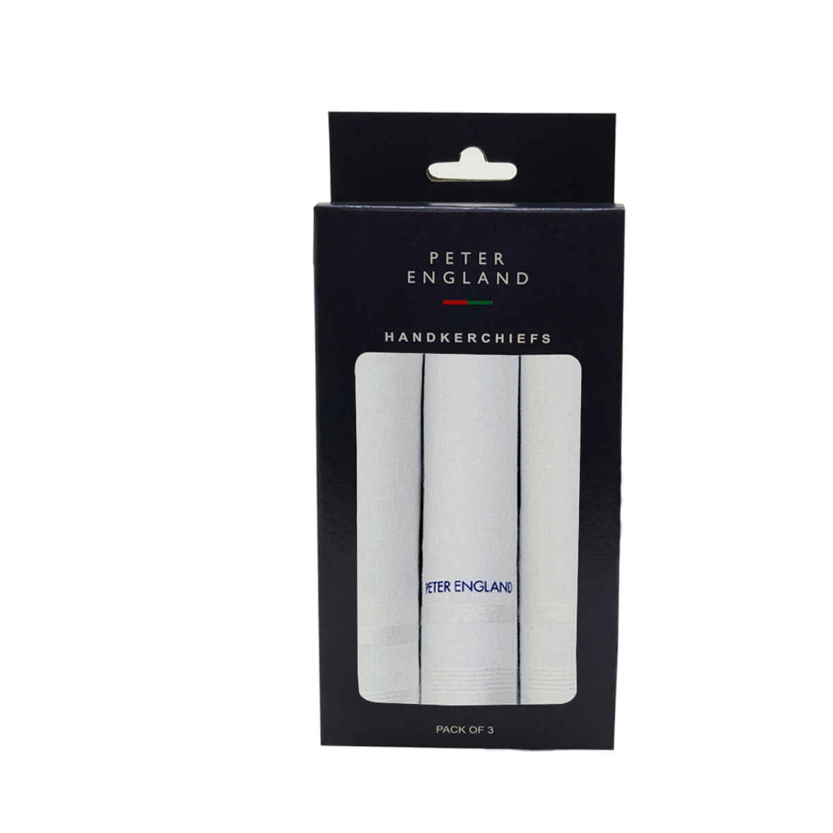 Peter England Men's Cotton White Handkerchief | White