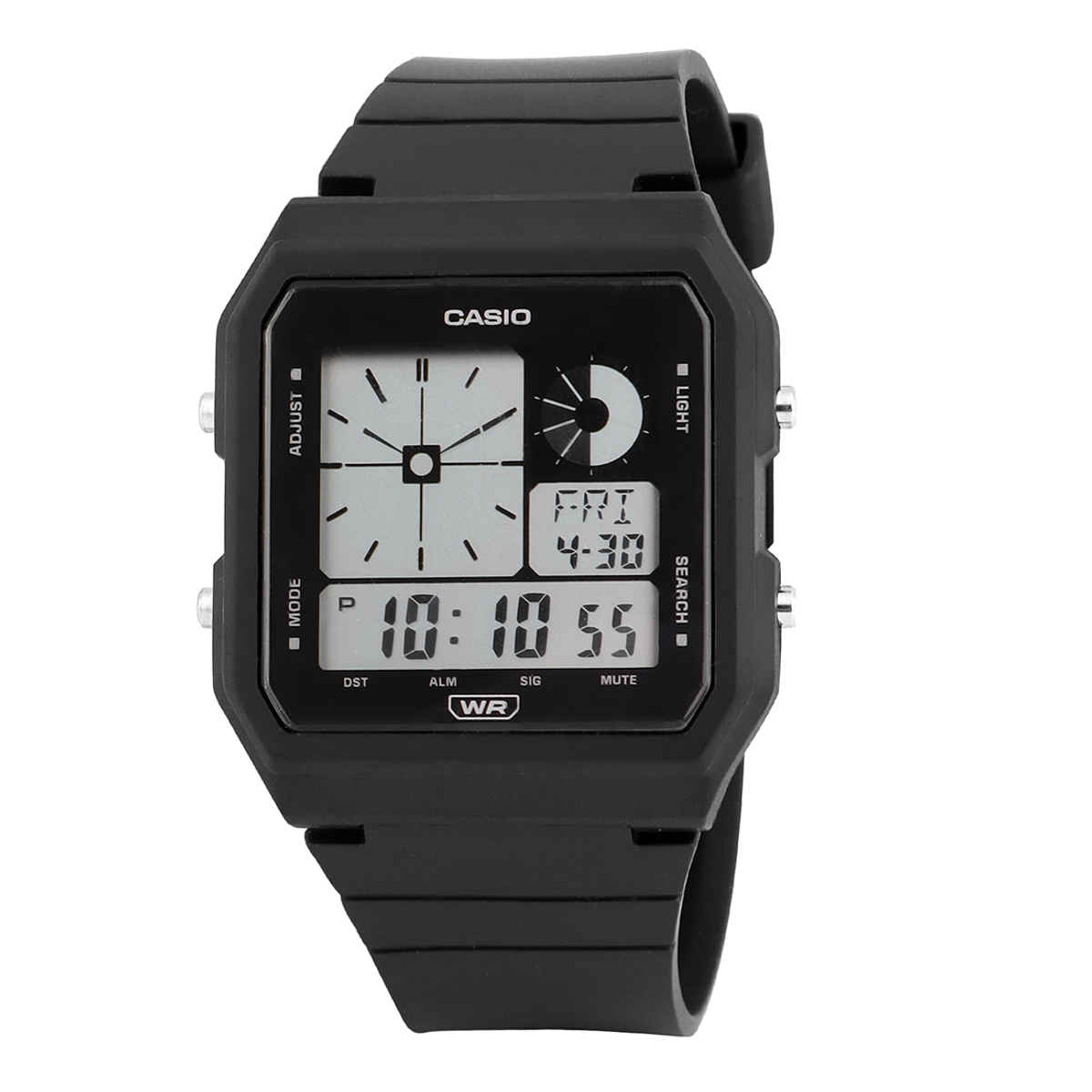 Casio Unisex Resin Digital Black Dial Watch | Lf-20W-1Adf | Black Band