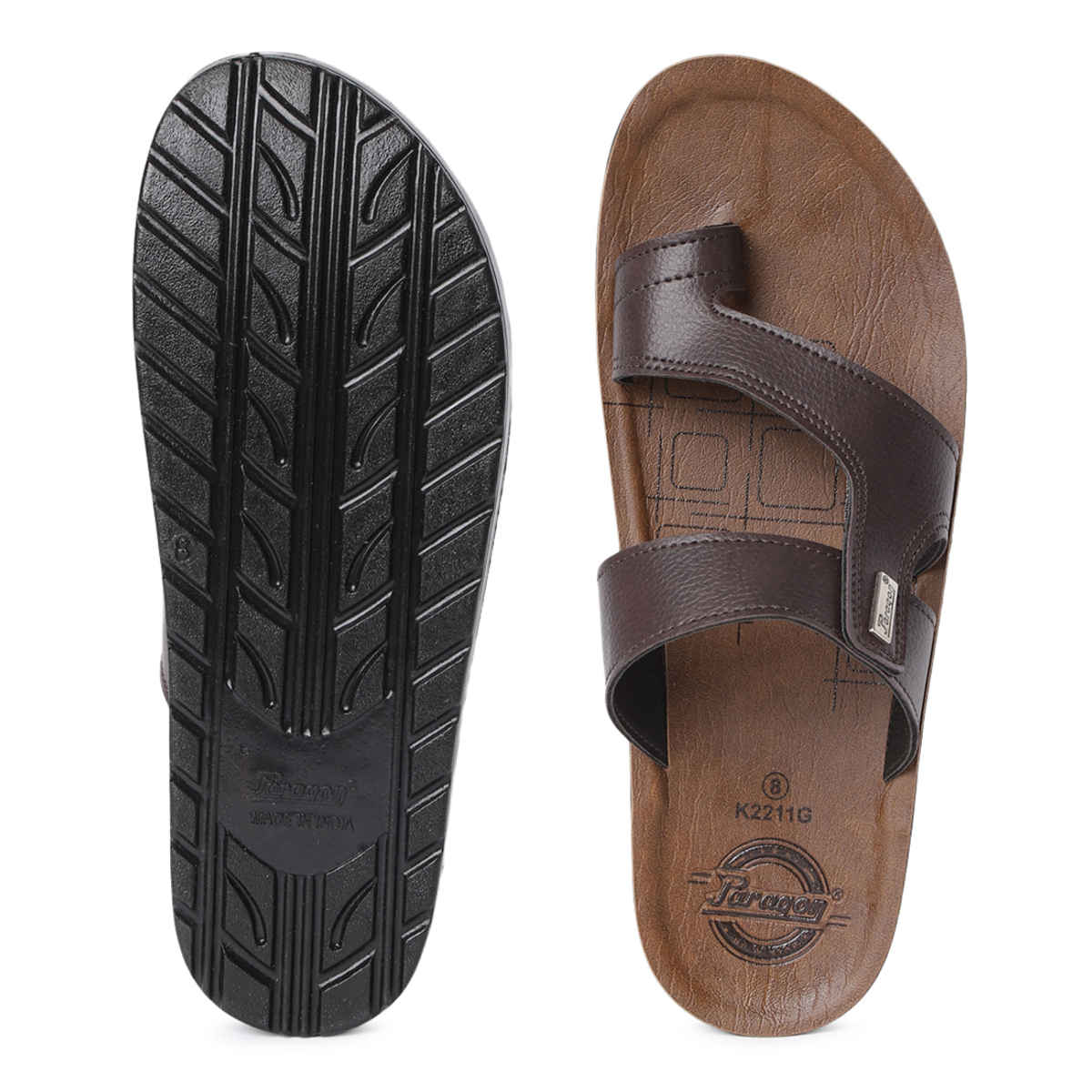 Paragon Men's Brown Pu Sandals PUK2211G UK 8