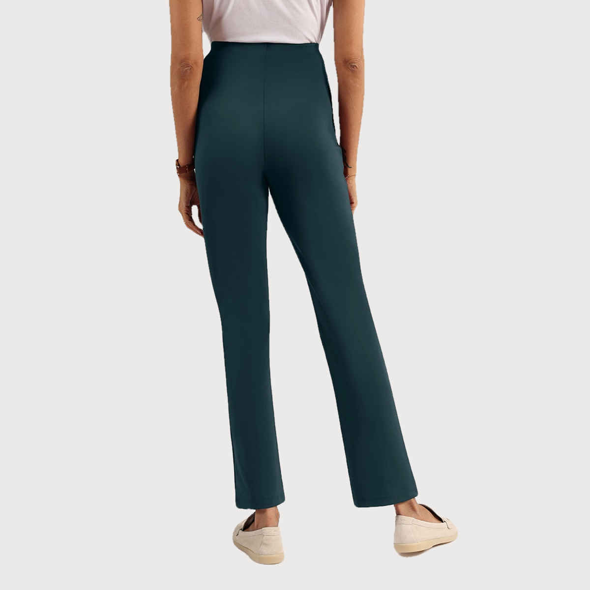 Blissclub Women's Ultimate Straight Pants - Gargi Green Pine | XXL